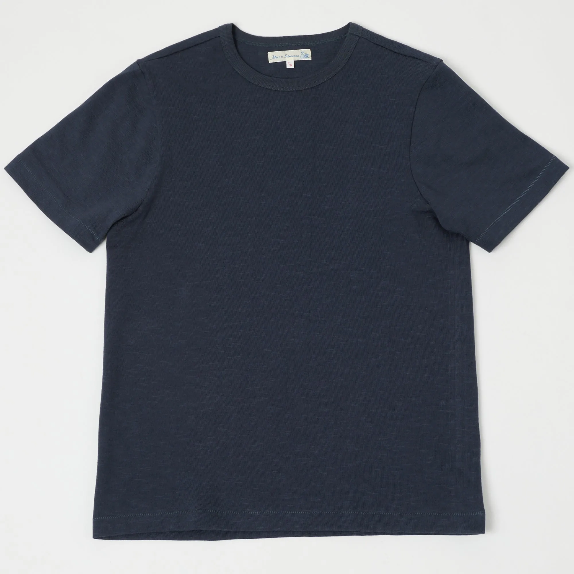 Merz b. Schwanen 2S14 Relaxed Heavyweight T-Shirt - Navy sold by Son of a Stag