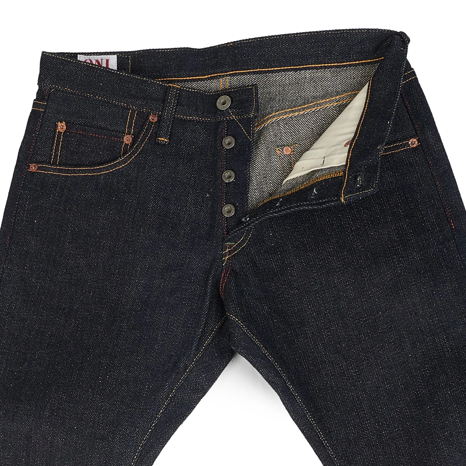 ONI Denim 622 22oz Natural Indigo 'Kabuki' Regular Tapered Jean - Raw sold by Son of a Stag product image thumbnail 3