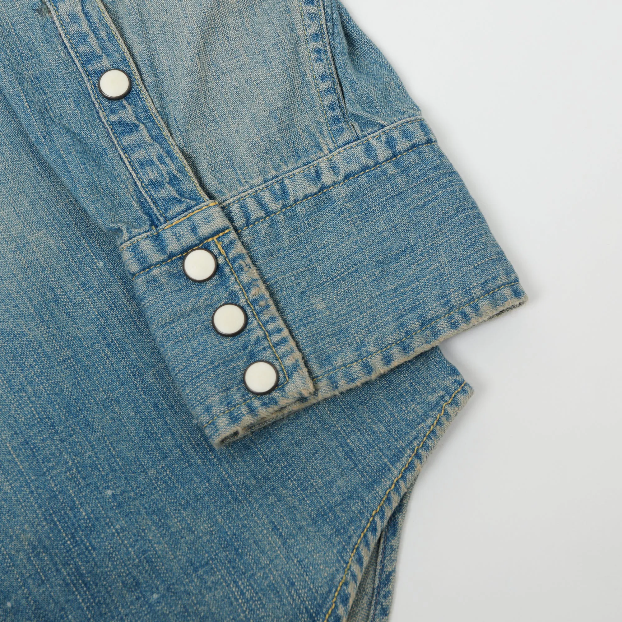 FULLCOUNT 4894 Denim Western Shirt - Heavy Wash sold by Son of a Stag product image thumbnail 4