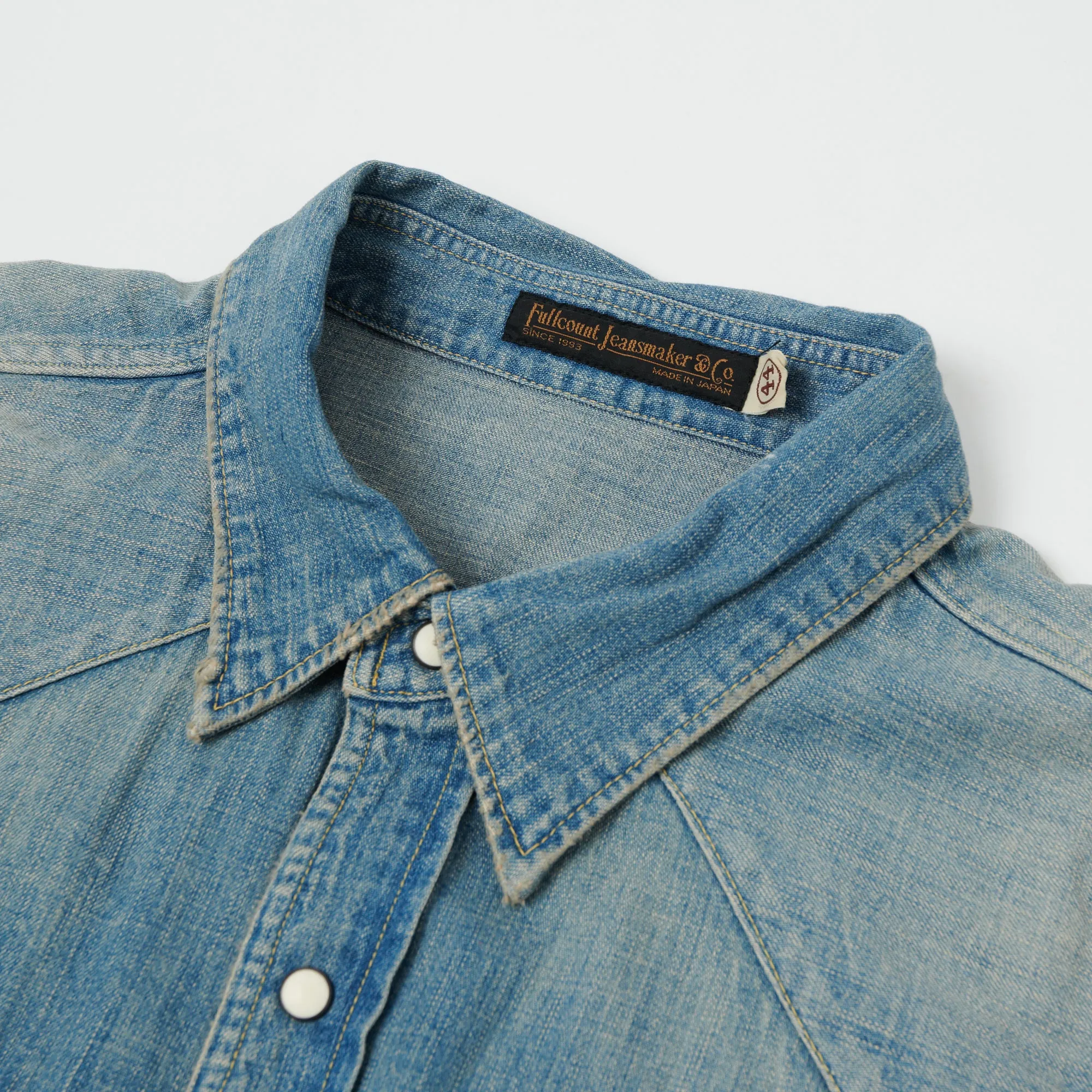 FULLCOUNT 4894 Denim Western Shirt - Heavy Wash sold by Son of a Stag product image thumbnail 2