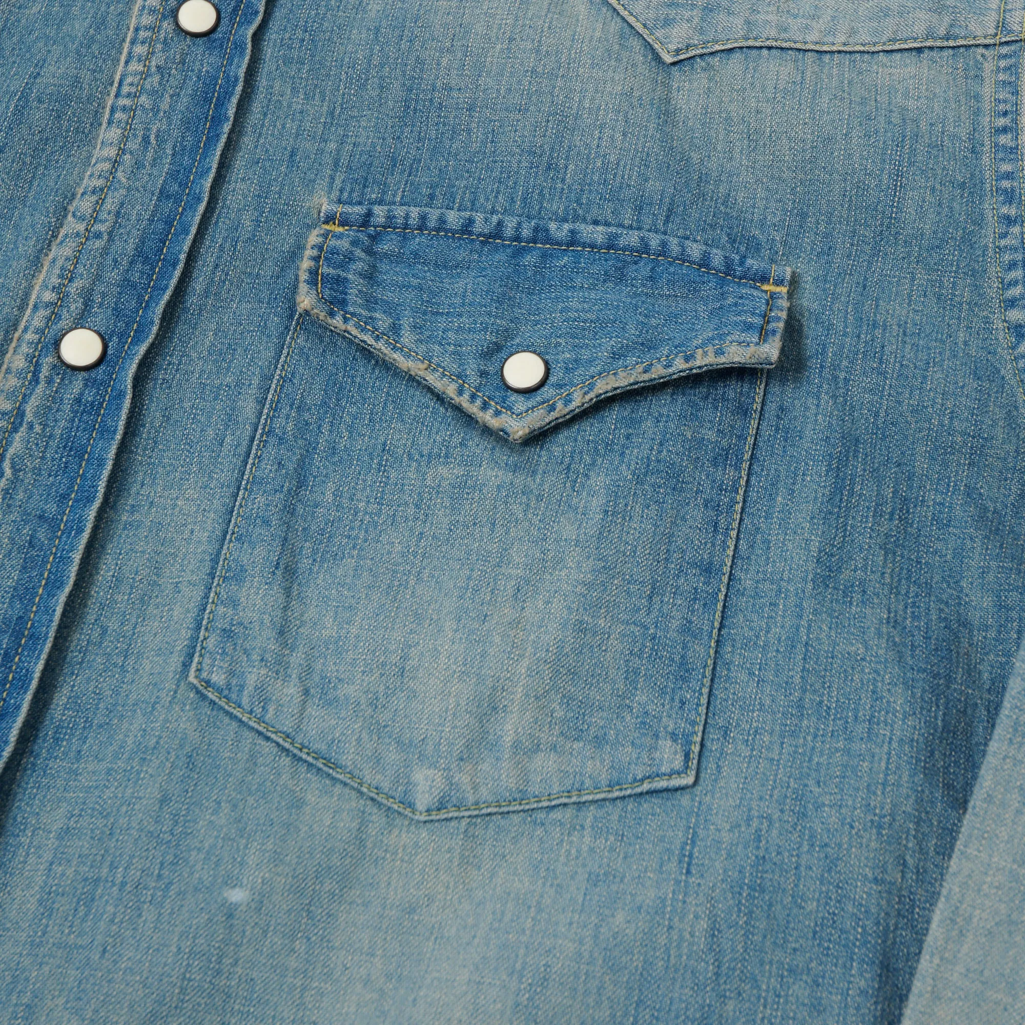 FULLCOUNT 4894 Denim Western Shirt - Heavy Wash sold by Son of a Stag product image thumbnail 5