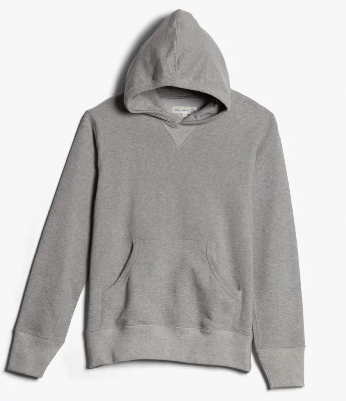 Merz b. Schwanen 382 Hooded Sweatshirt - Grey Melange sold by Son of a Stag