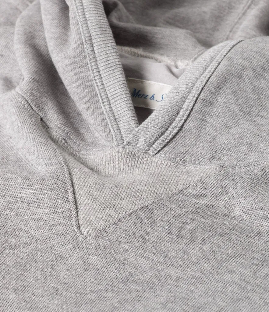 Merz b. Schwanen 382 Hooded Sweatshirt - Grey Melange sold by Son of a Stag product image thumbnail 4