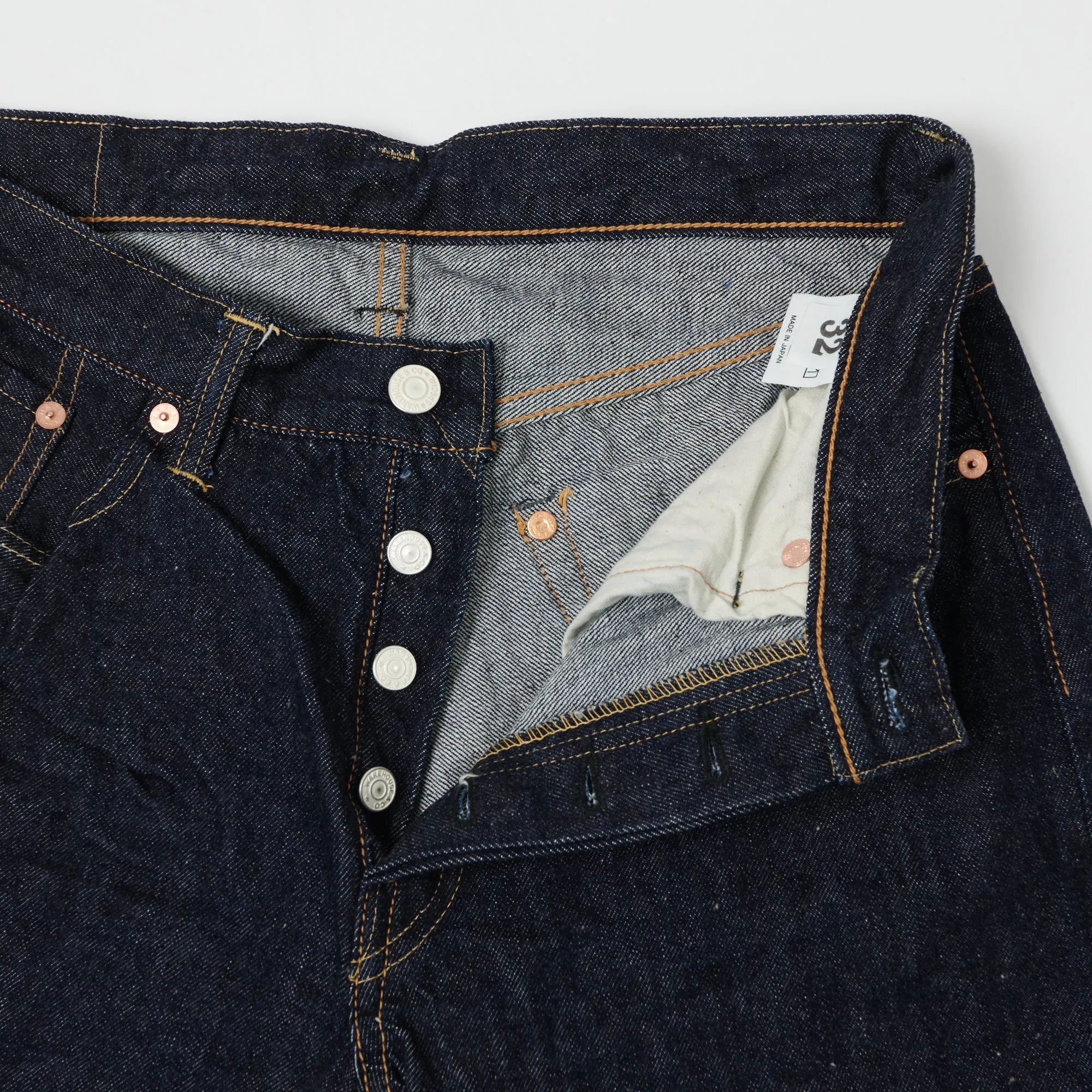 Warehouse & Co 900XX 13.5oz Slim Tapered Jean - One Wash sold by Son of a Stag product image thumbnail 4