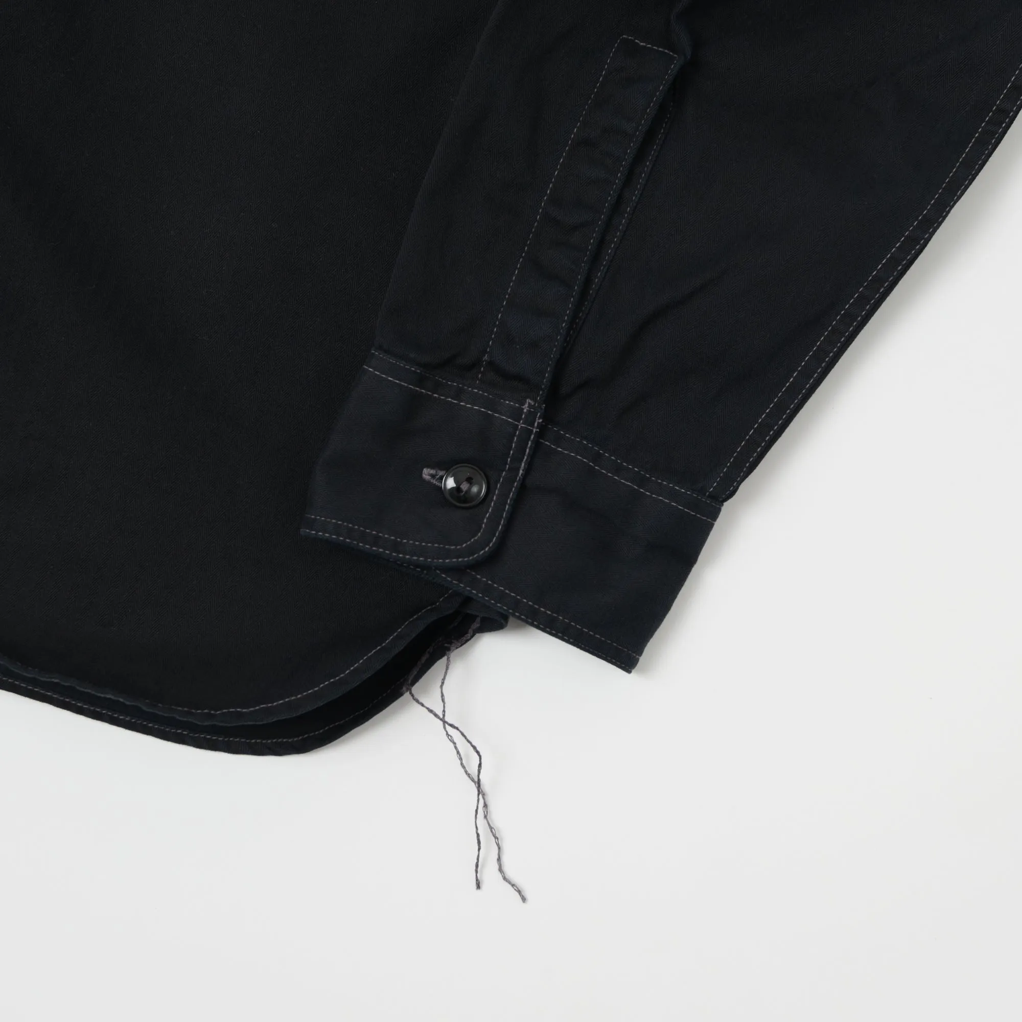 Buzz Rickson's Herringbone Work Shirt - Black sold by Son of a Stag product image thumbnail 5
