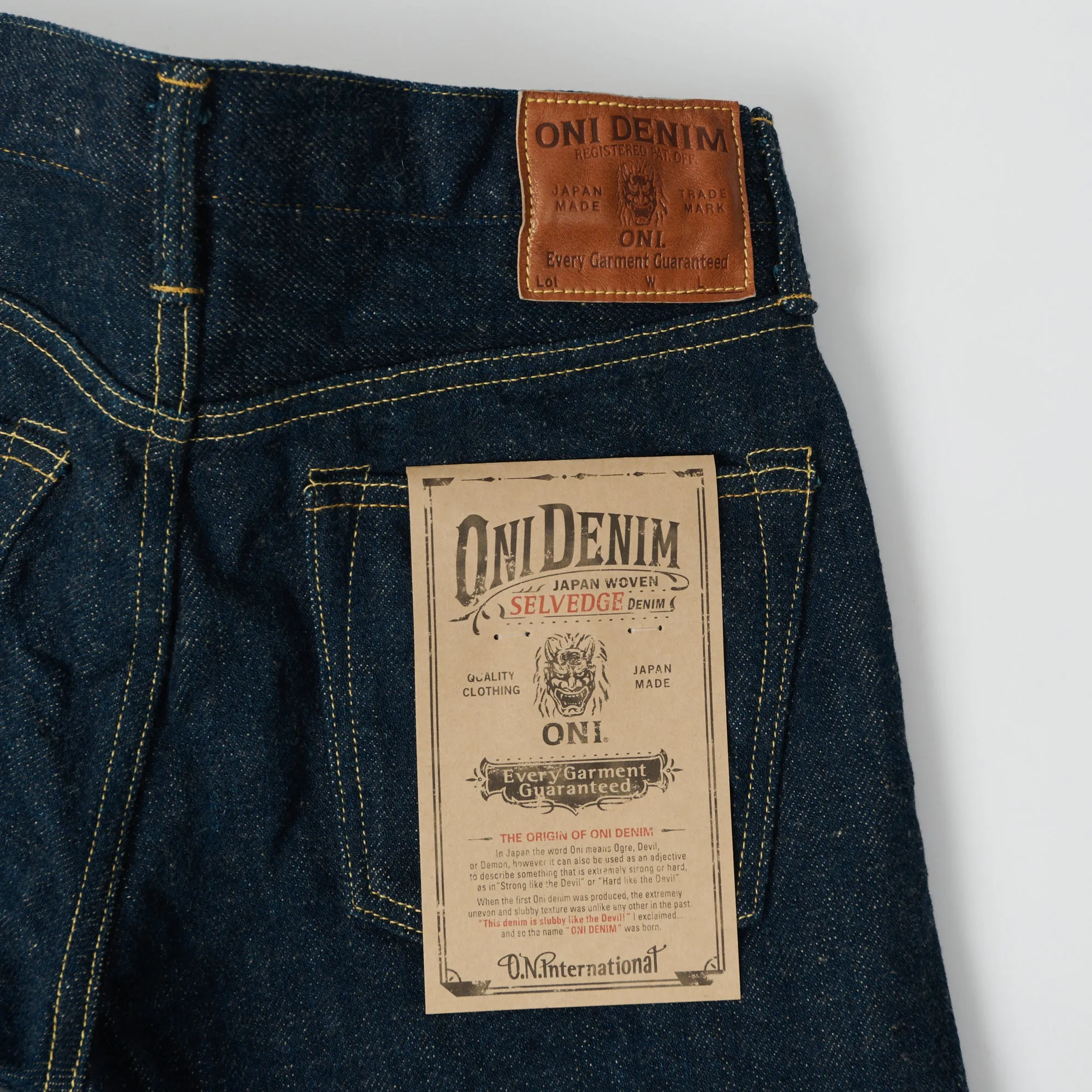 ONI Denim 546ZR 20oz 'Secret Denim' Slim Tapered Jean - One Wash sold by Son of a Stag product image thumbnail 4