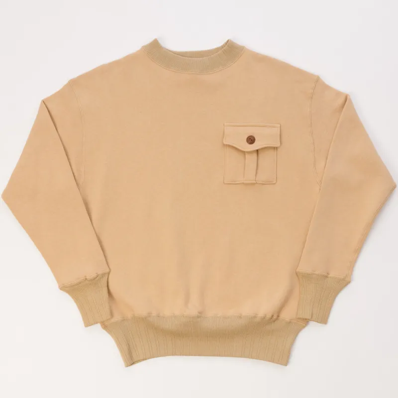 Warehouse & Co 478 Military Sweatshirt - Beige sold by Son of a Stag