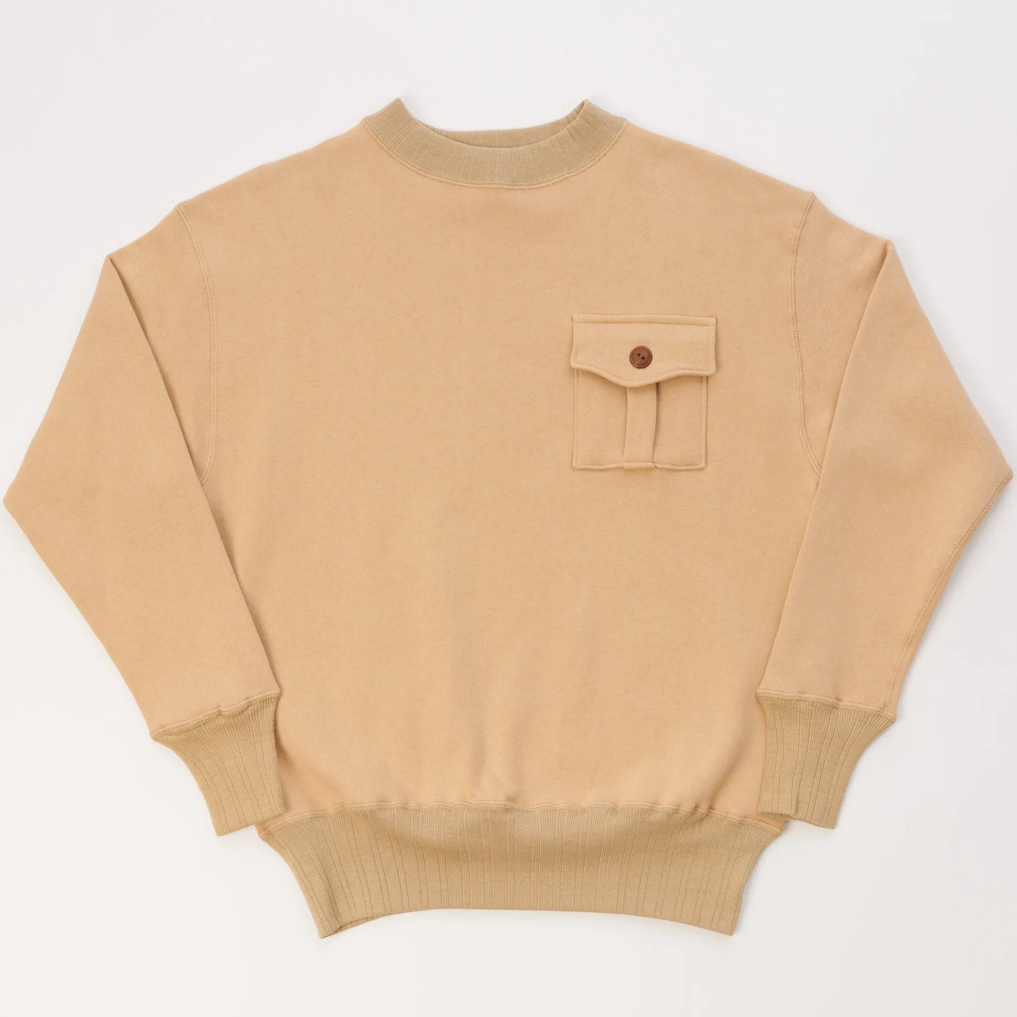 Warehouse & Co 478 Military Sweatshirt - Beige sold by Son of a Stag