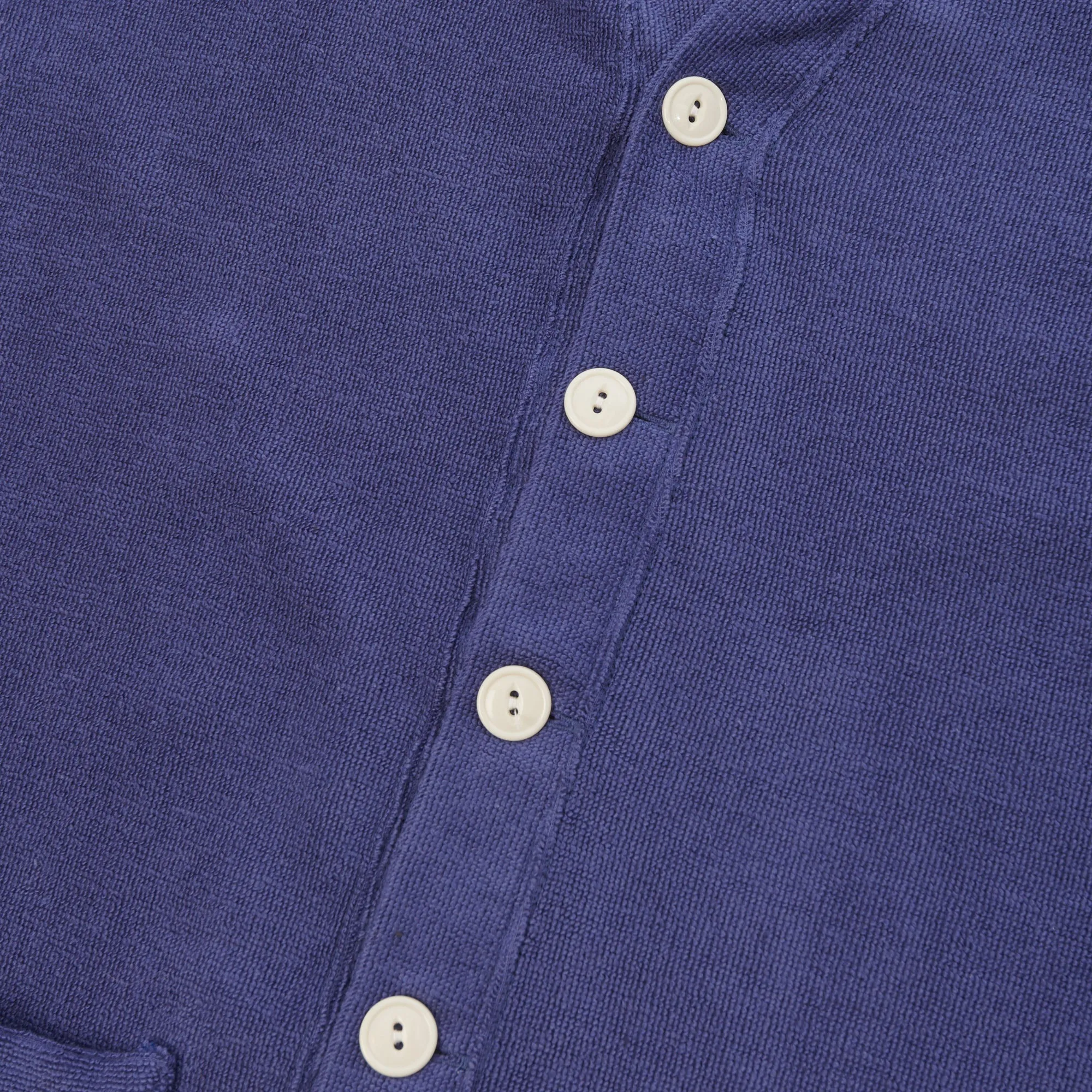 Warehouse & Co 488 'Chiefs' Cotton Pile Cardigan - Navy sold by Son of a Stag product image thumbnail 4