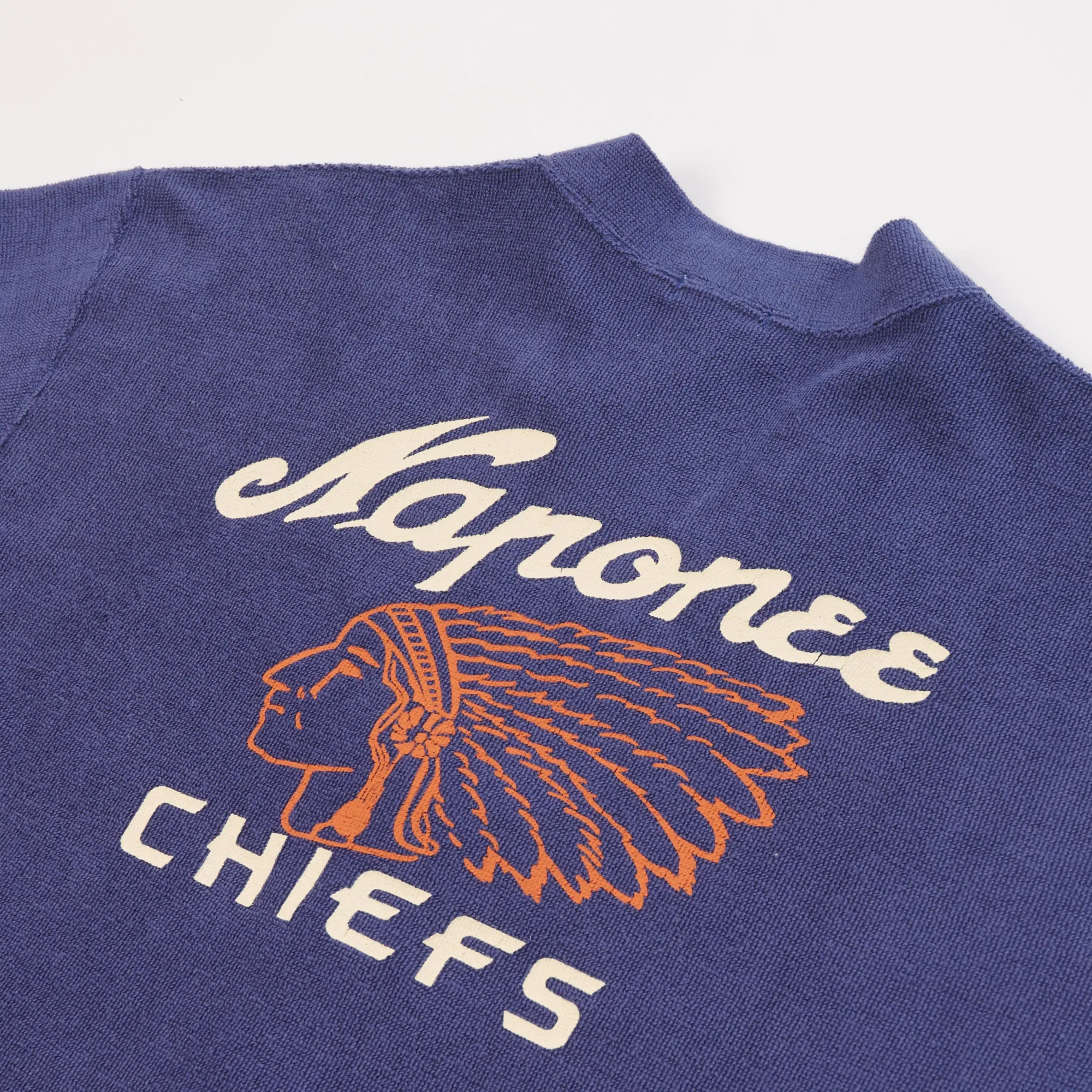 Warehouse & Co 488 'Chiefs' Cotton Pile Cardigan - Navy sold by Son of a Stag product image thumbnail 2