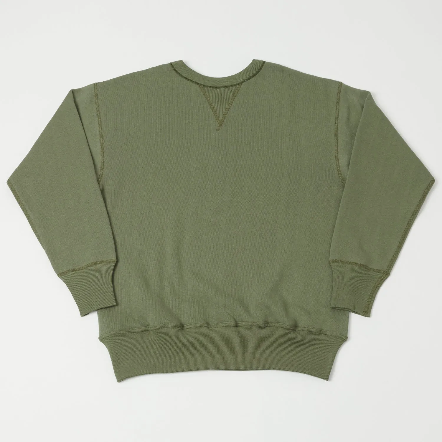 Warehouse & Co 401 Plain Sweatshirt - OD Green sold by Son of a Stag