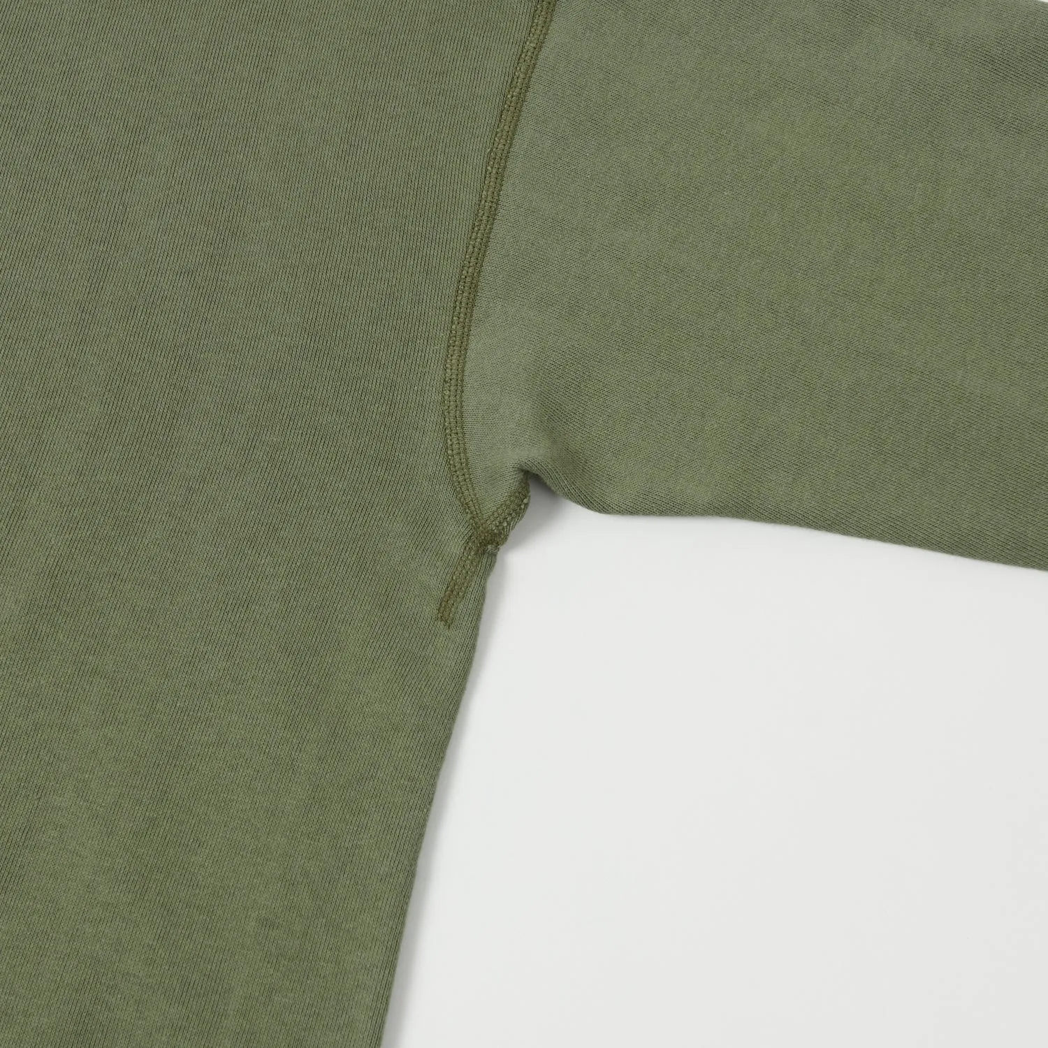 Warehouse & Co 401 Plain Sweatshirt - OD Green sold by Son of a Stag product image thumbnail 4