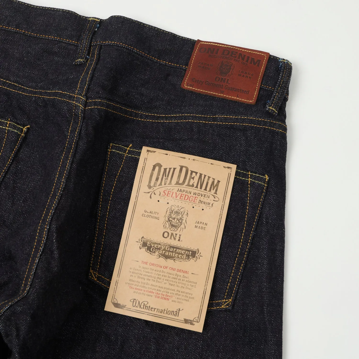 ONI Denim 200 15oz Wide Straight Jean - One Wash sold by Son of a Stag product image thumbnail 2