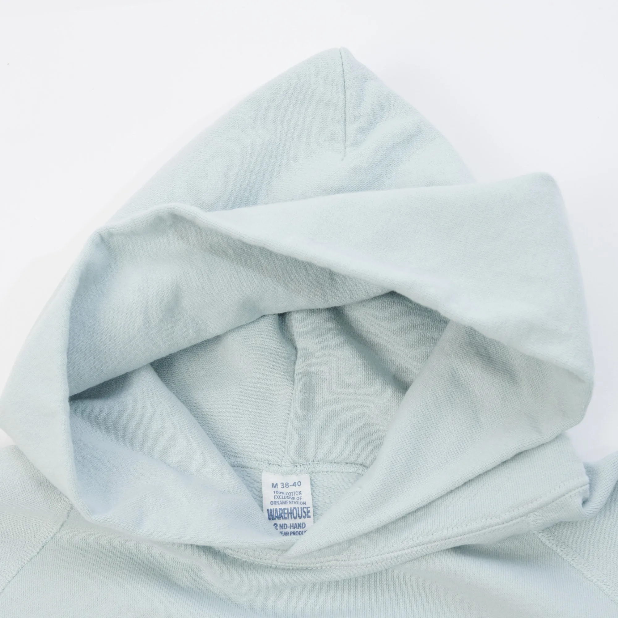 Warehouse & Co 462 Raglan Sleeve Hooded Sweatshirt - Sax Blue sold by Son of a Stag product image thumbnail 2