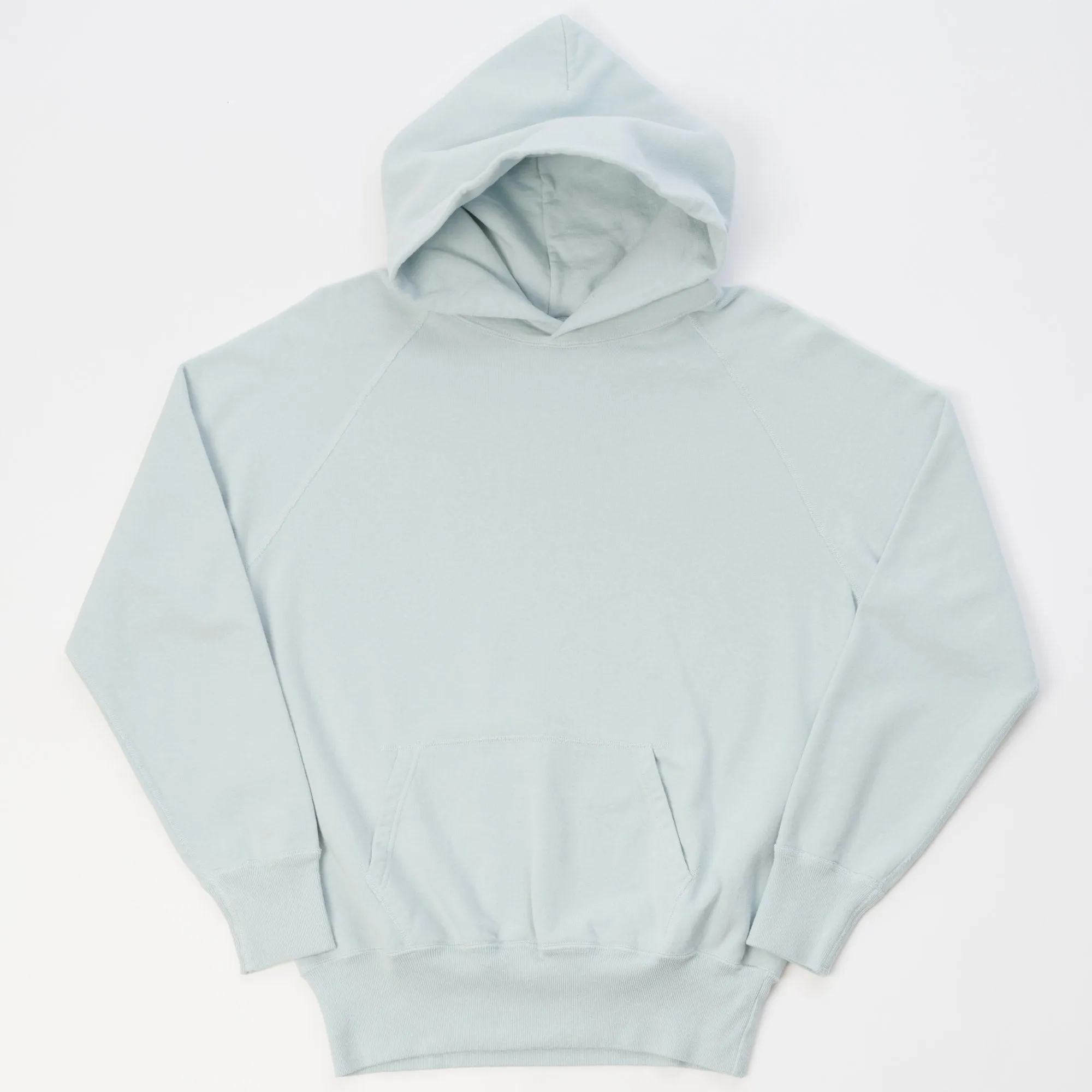 Warehouse & Co 462 Raglan Sleeve Hooded Sweatshirt - Sax Blue sold by Son of a Stag