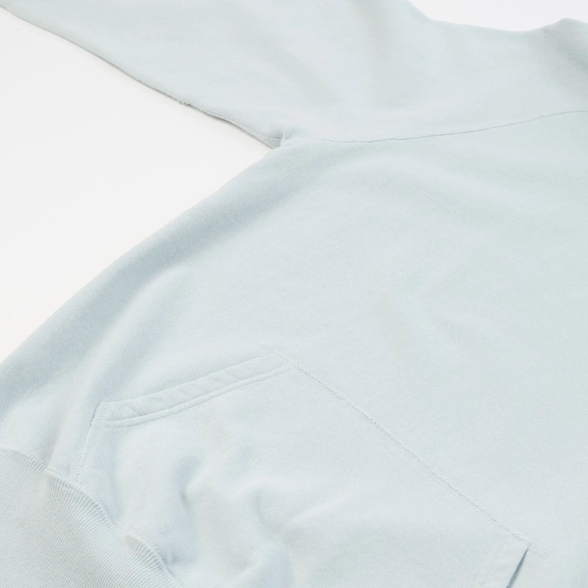 Warehouse & Co 462 Raglan Sleeve Hooded Sweatshirt - Sax Blue sold by Son of a Stag product image thumbnail 4