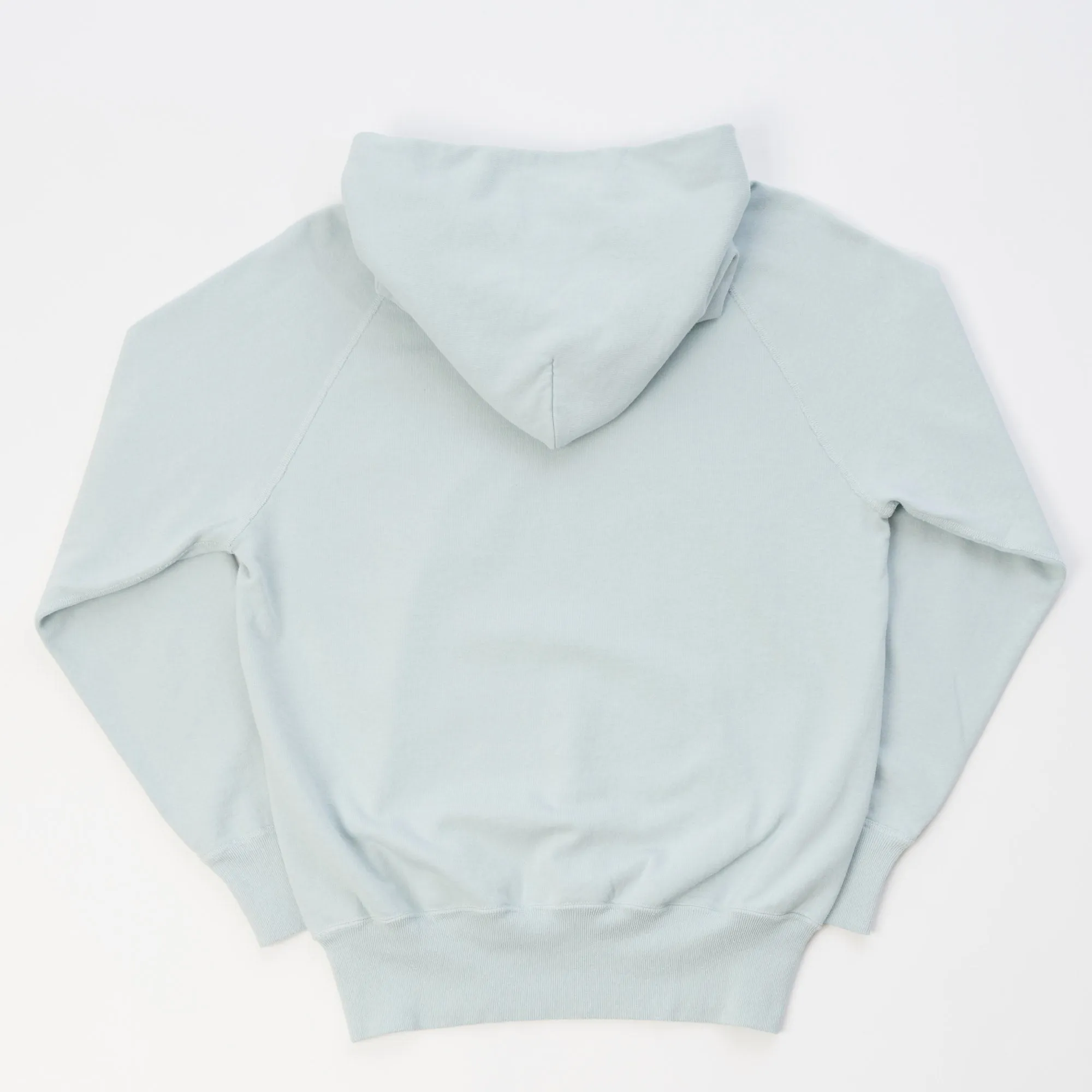 Warehouse & Co 462 Raglan Sleeve Hooded Sweatshirt - Sax Blue sold by Son of a Stag product image thumbnail 3