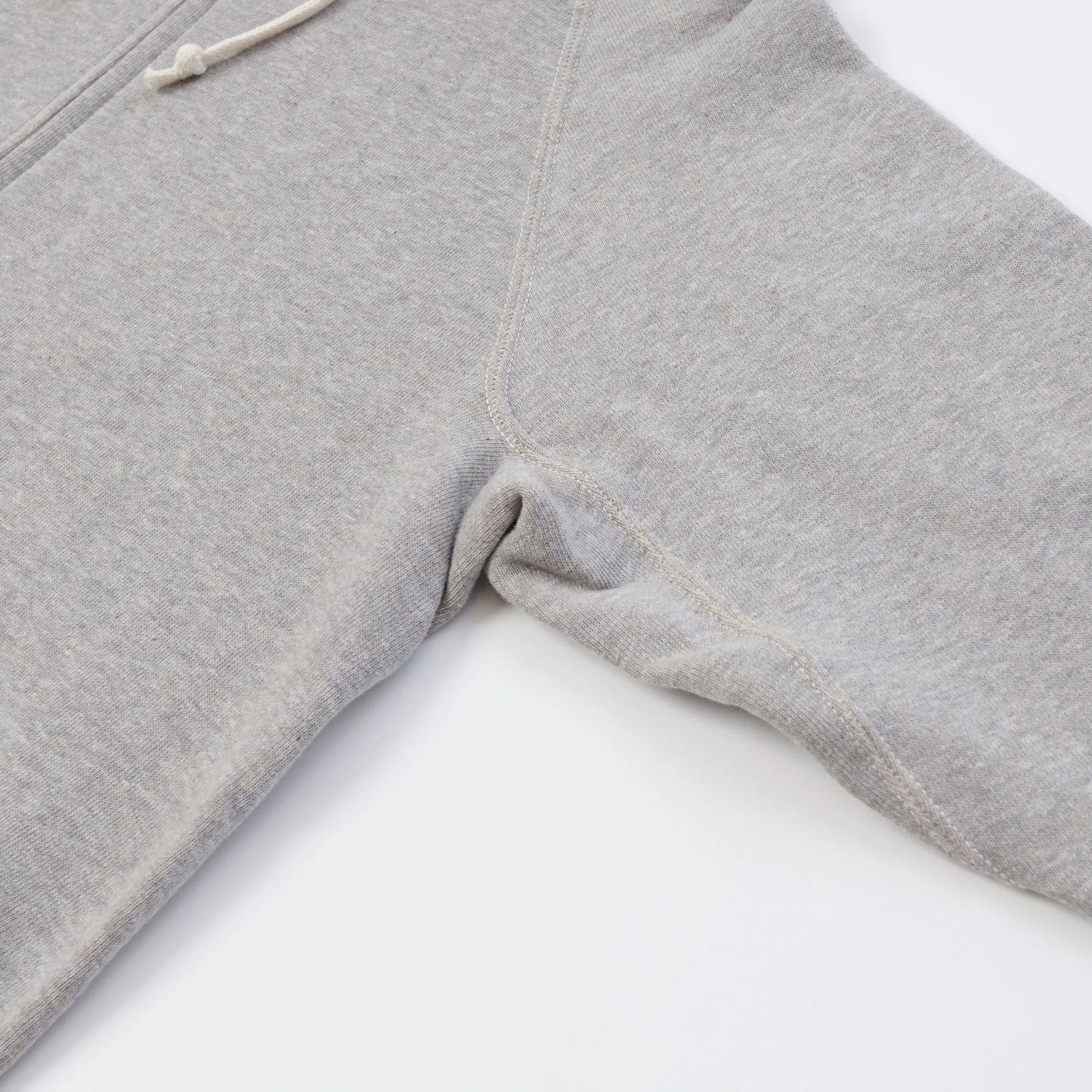 Warehouse & Co 451 Raglan Sleeve Full Zip Hoodie - Heather Grey sold by Son of a Stag product image thumbnail 5