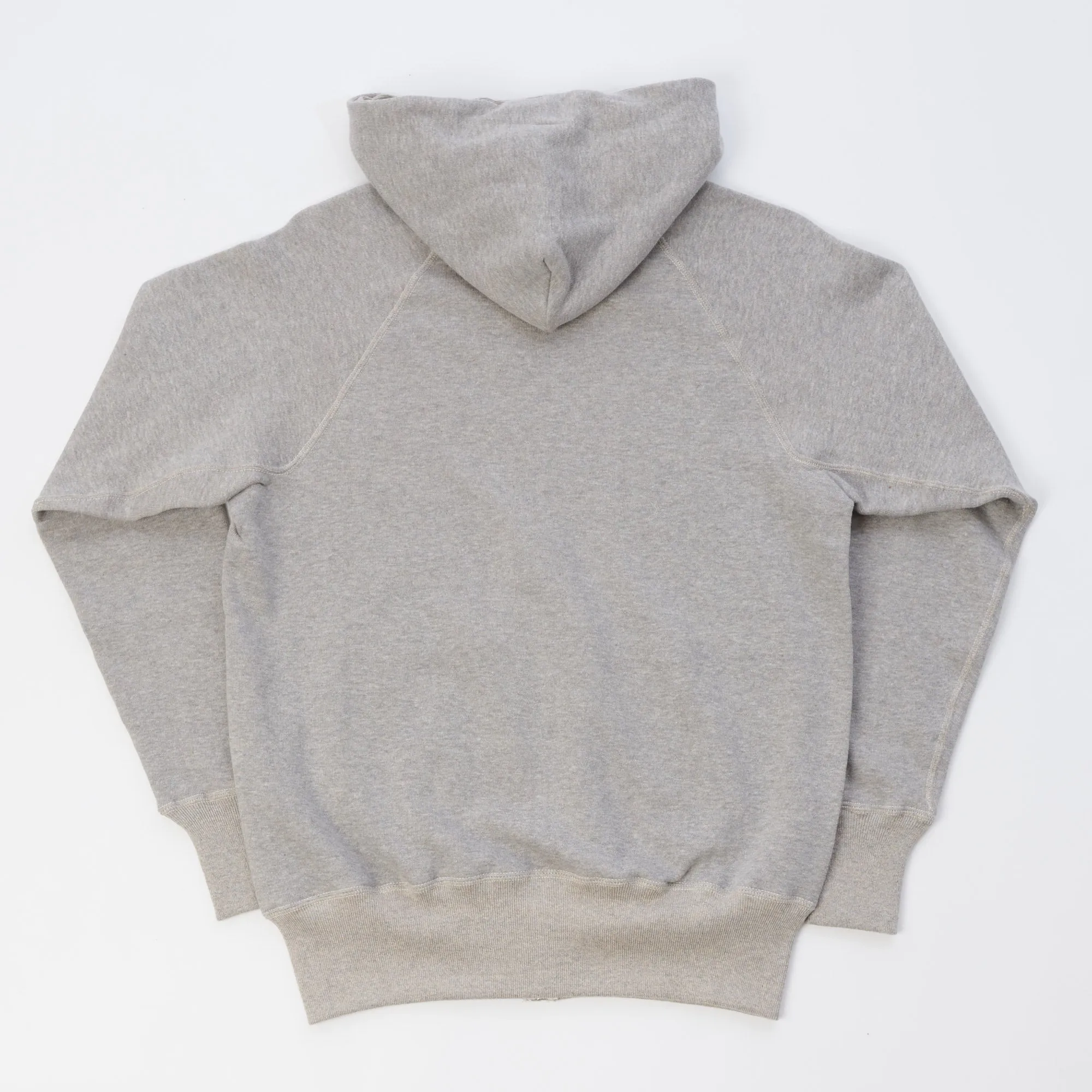 Warehouse & Co 451 Raglan Sleeve Full Zip Hoodie - Heather Grey sold by Son of a Stag product image thumbnail 3