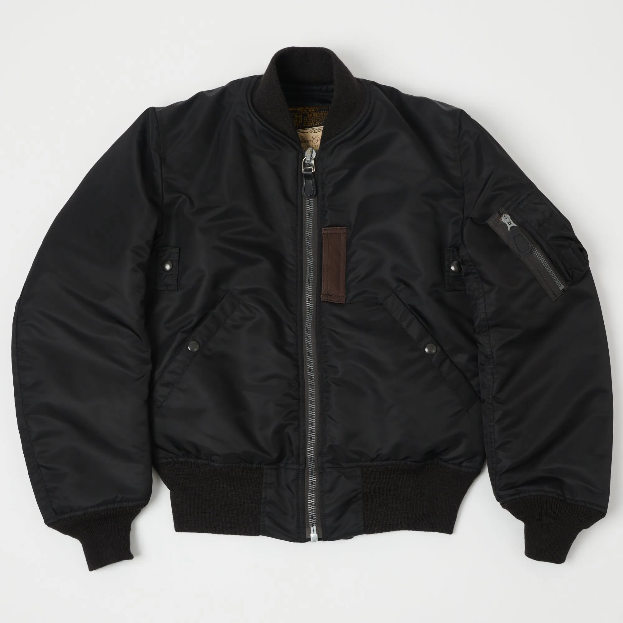Buzz Rickson's x William Gibson MA-1 Flight Jacket 'Regular' - Black sold by Son of a Stag