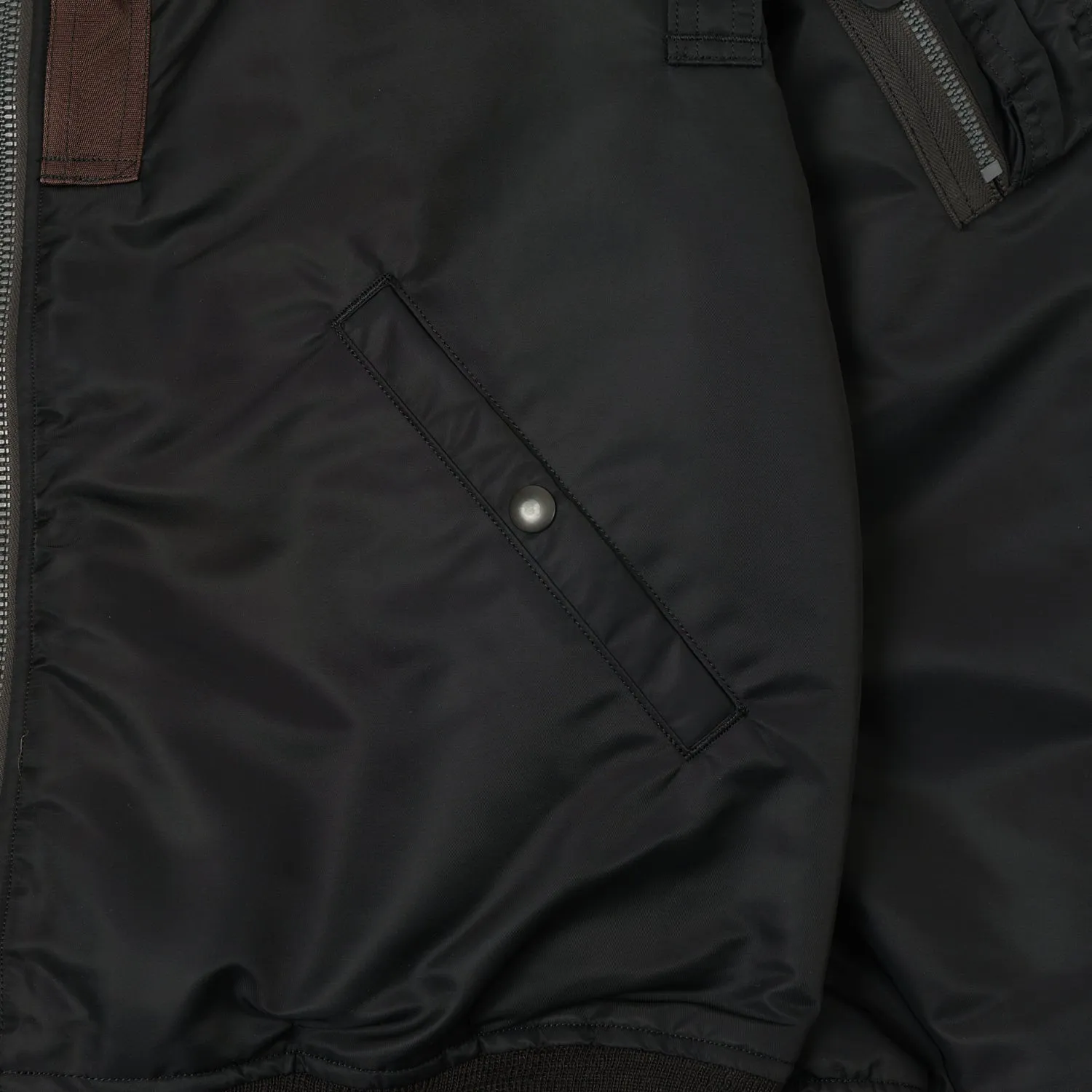 Buzz Rickson's x William Gibson MA-1 Flight Jacket 'Slender Long' - Black sold by Son of a Stag product image thumbnail 4