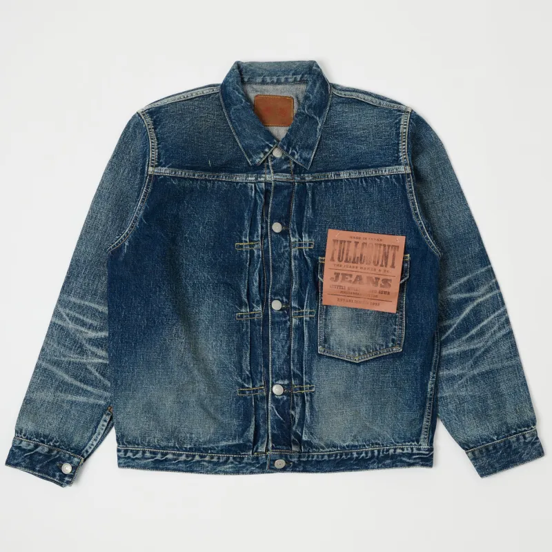 Full Count 2107 13.75oz Type I Denim Jacket - 'More Than Real' Wash sold by Son of a Stag