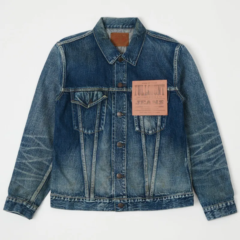 Full Count 2101 13.7oz Type III Denim Jacket - 'More Than Real' Wash sold by Son of a Stag