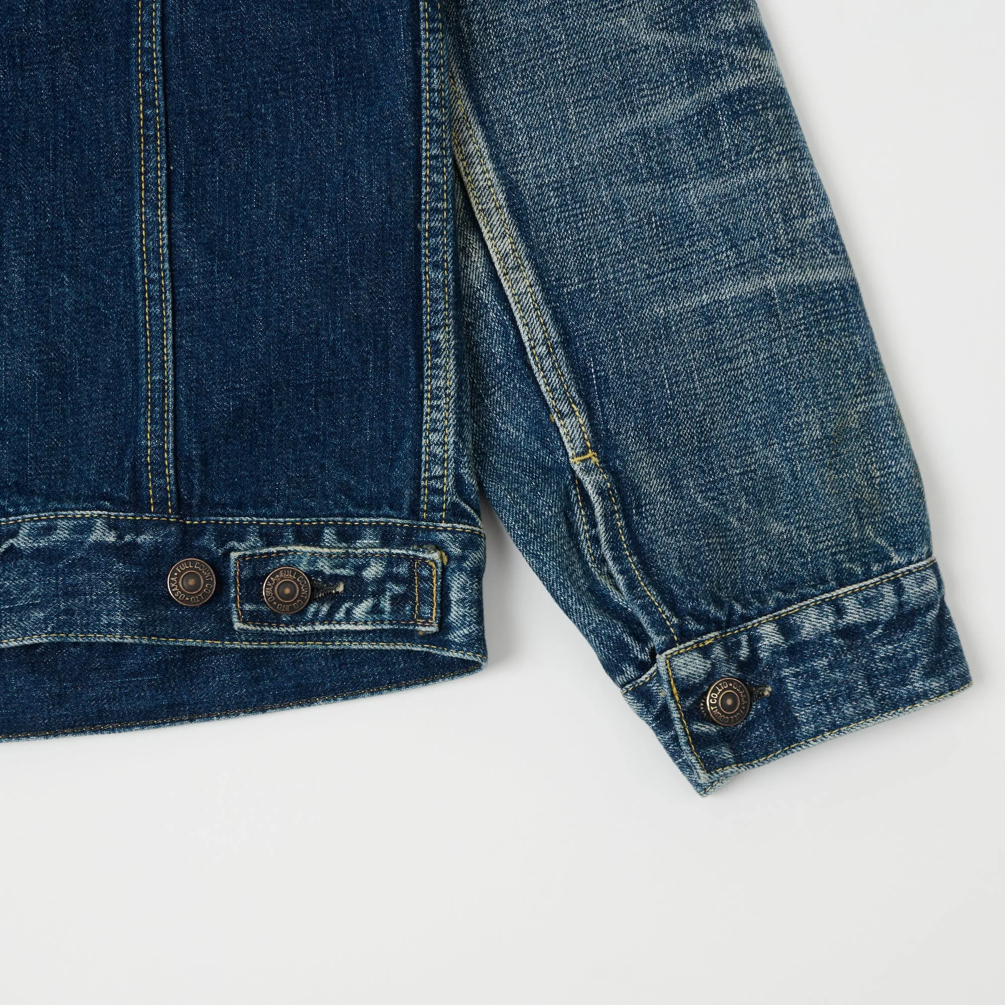 FULLCOUNT 2101 13.7oz Type III Denim Jacket - 'More Than Real' Wash sold by Son of a Stag product image thumbnail 5