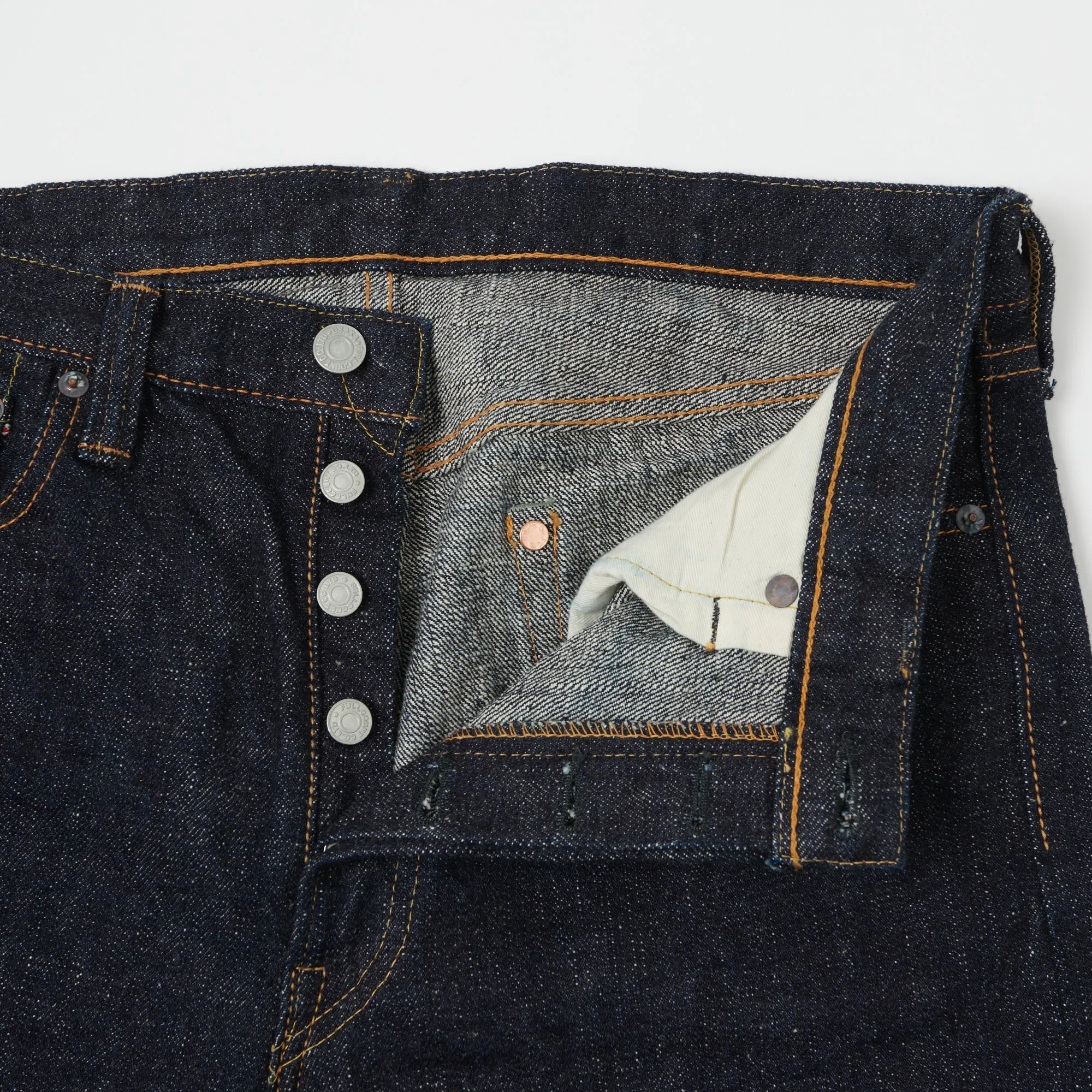 FULLCOUNT 1108 'Super Rough' 15.5oz Regular Straight Jean - One Wash sold by Son of a Stag product image thumbnail 3