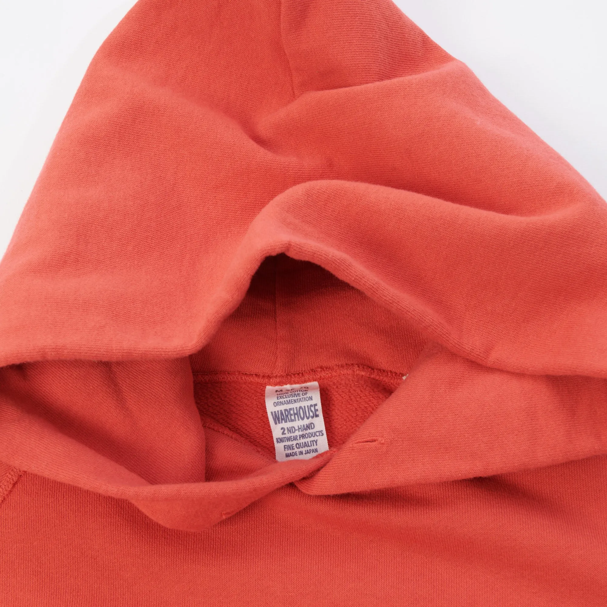Warehouse & Co 462 Raglan Sleeve Hooded Sweatshirt - Faded Red sold by Son of a Stag product image thumbnail 2