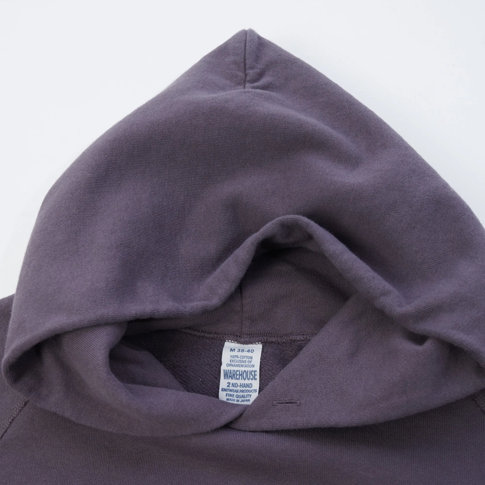 Warehouse & Co 462 Raglan Sleeve Hooded Sweatshirt - Navy sold by Son of a Stag product image thumbnail 2