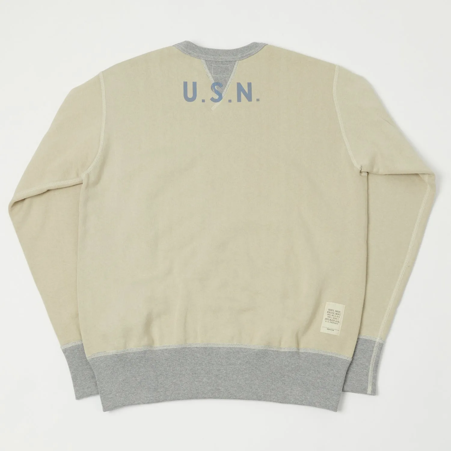 TOYS McCOY U.S.N Print Sweatshirt - Sand sold by Son of a Stag product image thumbnail 5