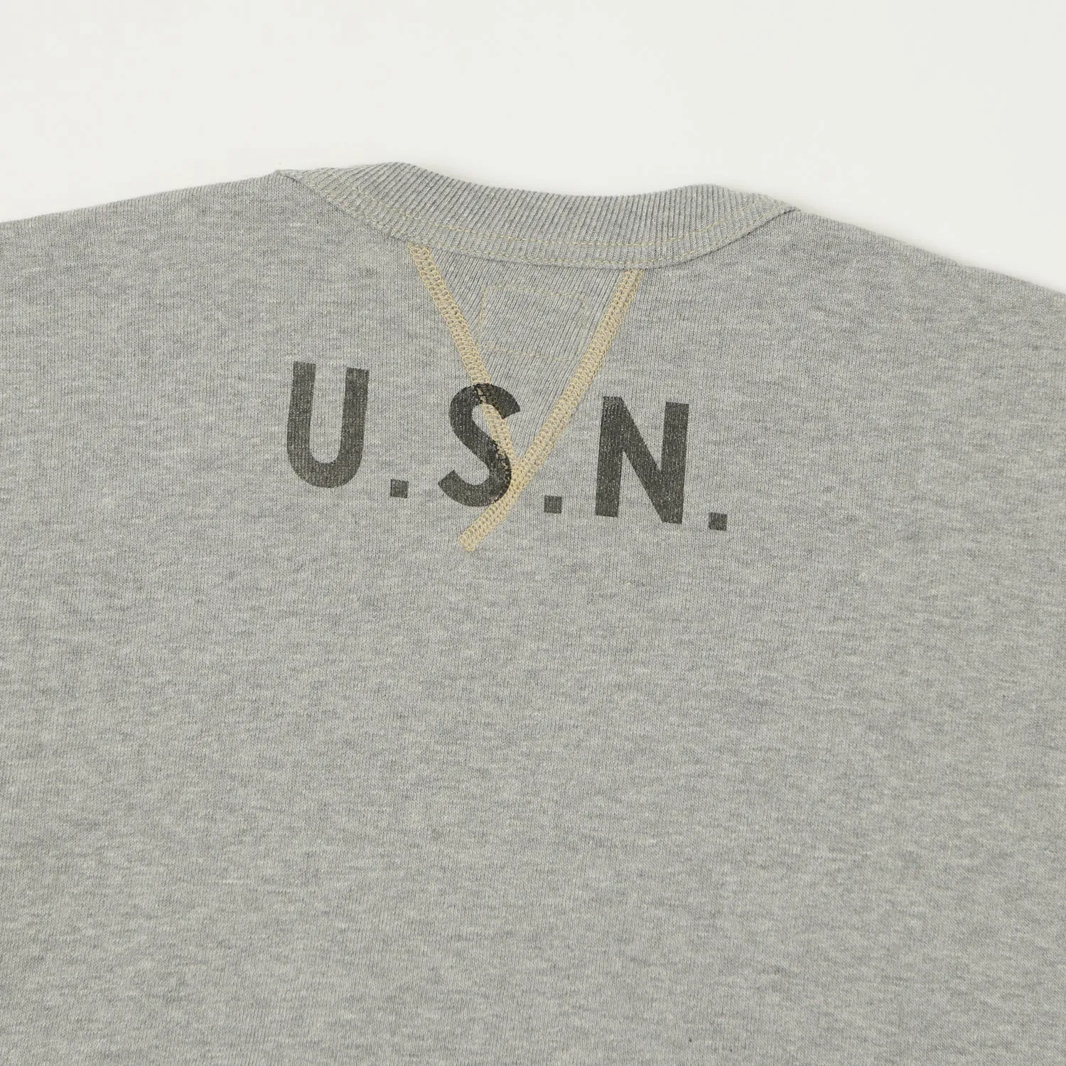 TOYS McCOY U.S.N Print Sweatshirt - Grey sold by Son of a Stag product image thumbnail 2