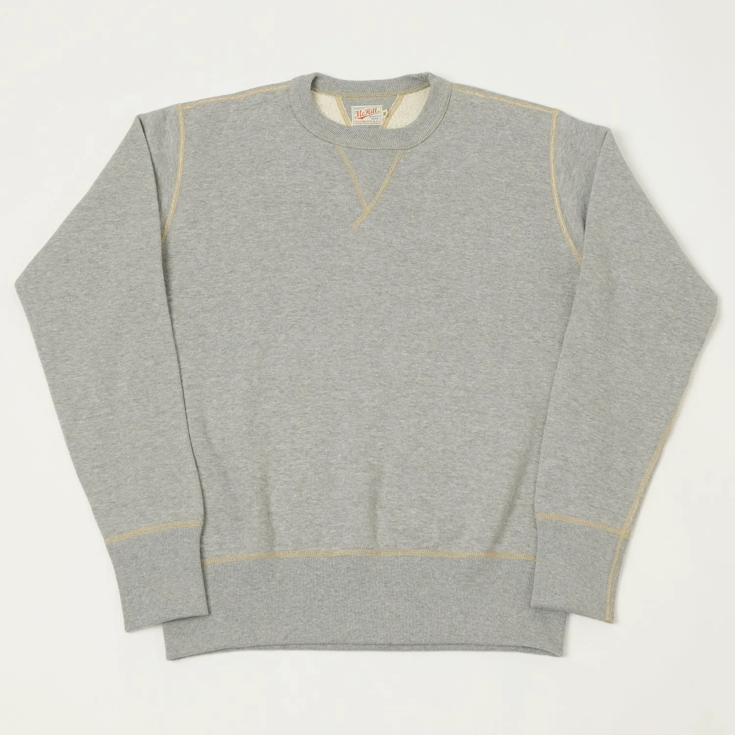 TOYS McCOY U.S.N Print Sweatshirt - Grey sold by Son of a Stag