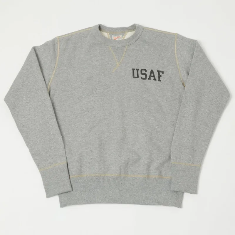 TOYS McCOY U.S.A.F Print Sweatshirt - Grey sold by Son of a Stag