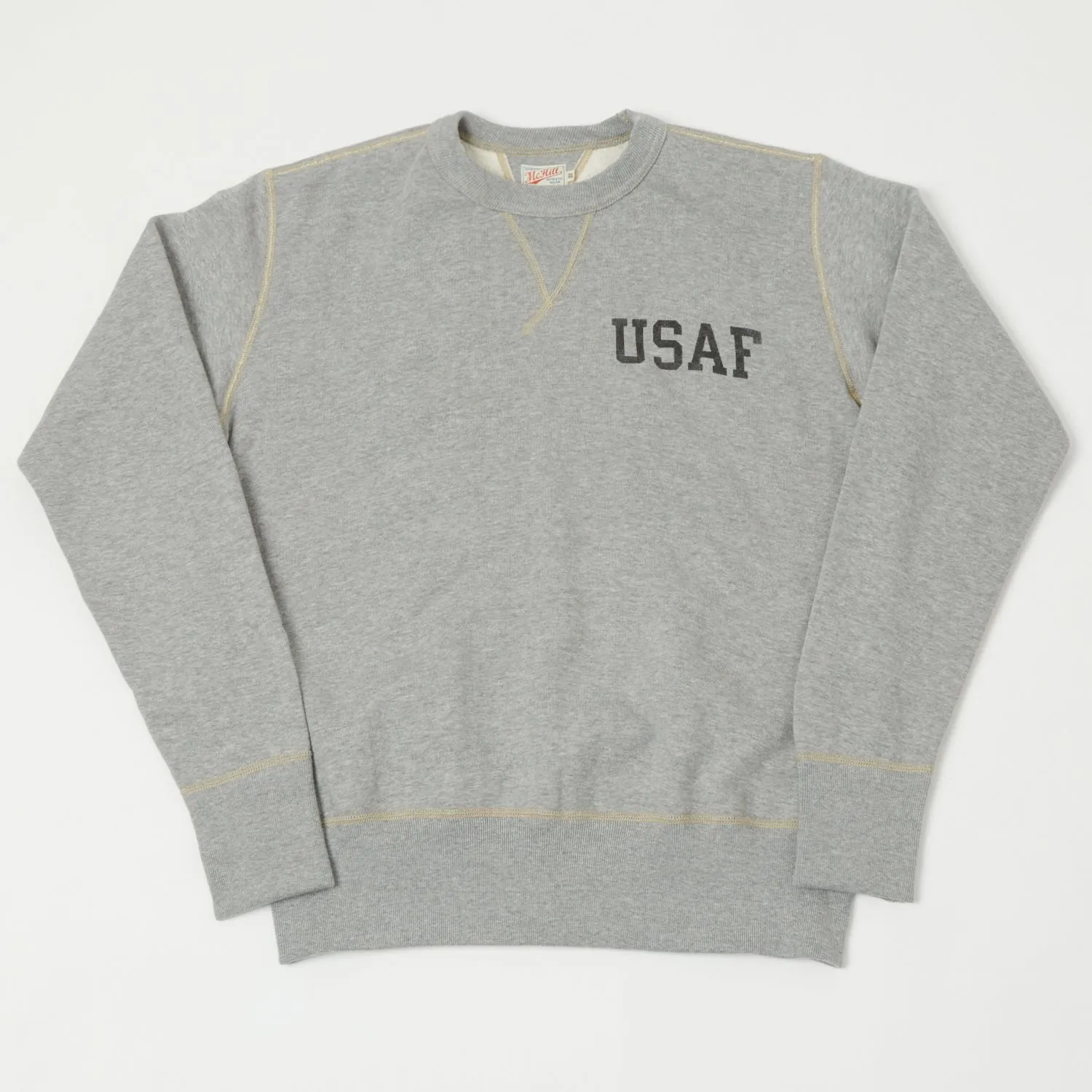 TOYS McCOY U.S.A.F Print Sweatshirt - Grey sold by Son of a Stag