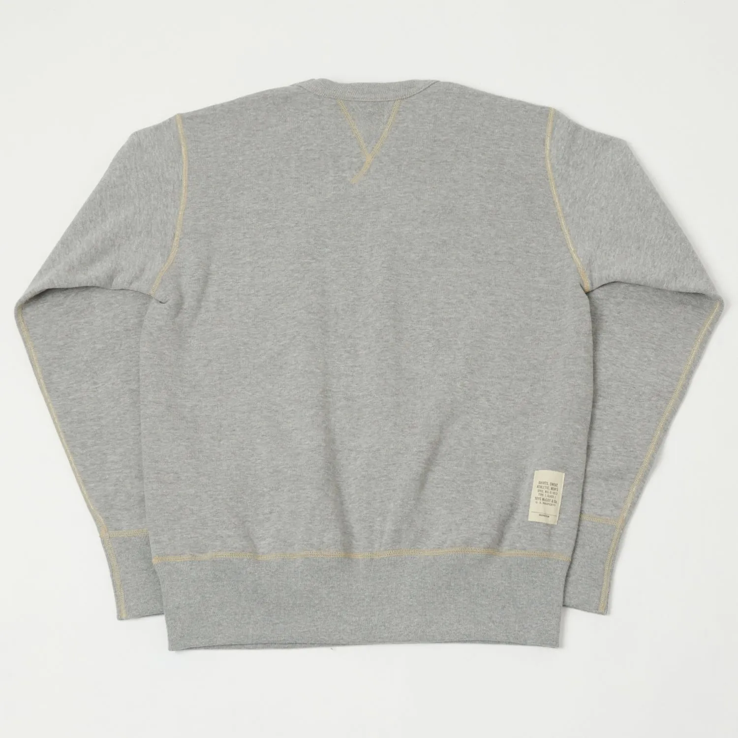 TOYS McCOY U.S.A.F Print Sweatshirt - Grey sold by Son of a Stag product image thumbnail 4