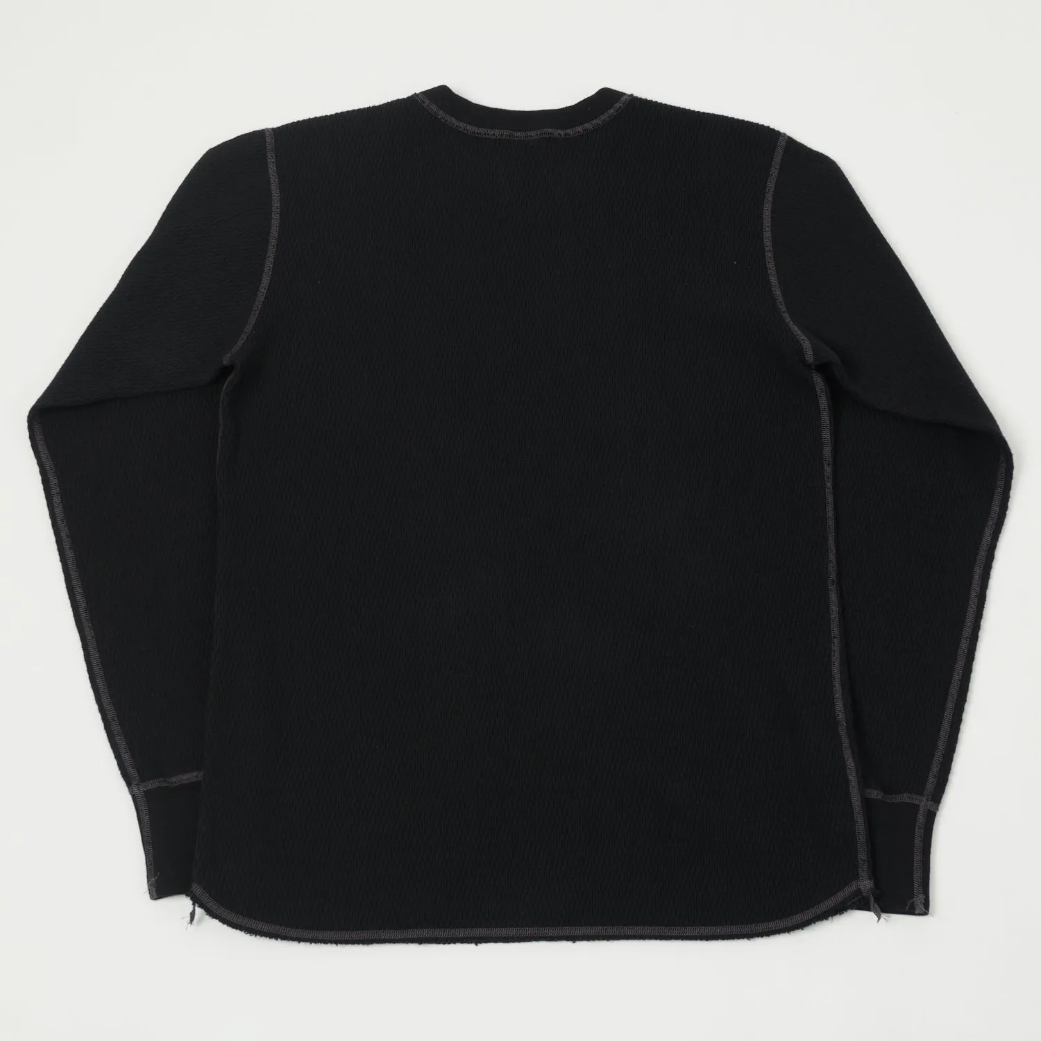 Buzz Rickson's Long Sleeve Thermal T-Shirt - Black sold by Son of a Stag product image thumbnail 4