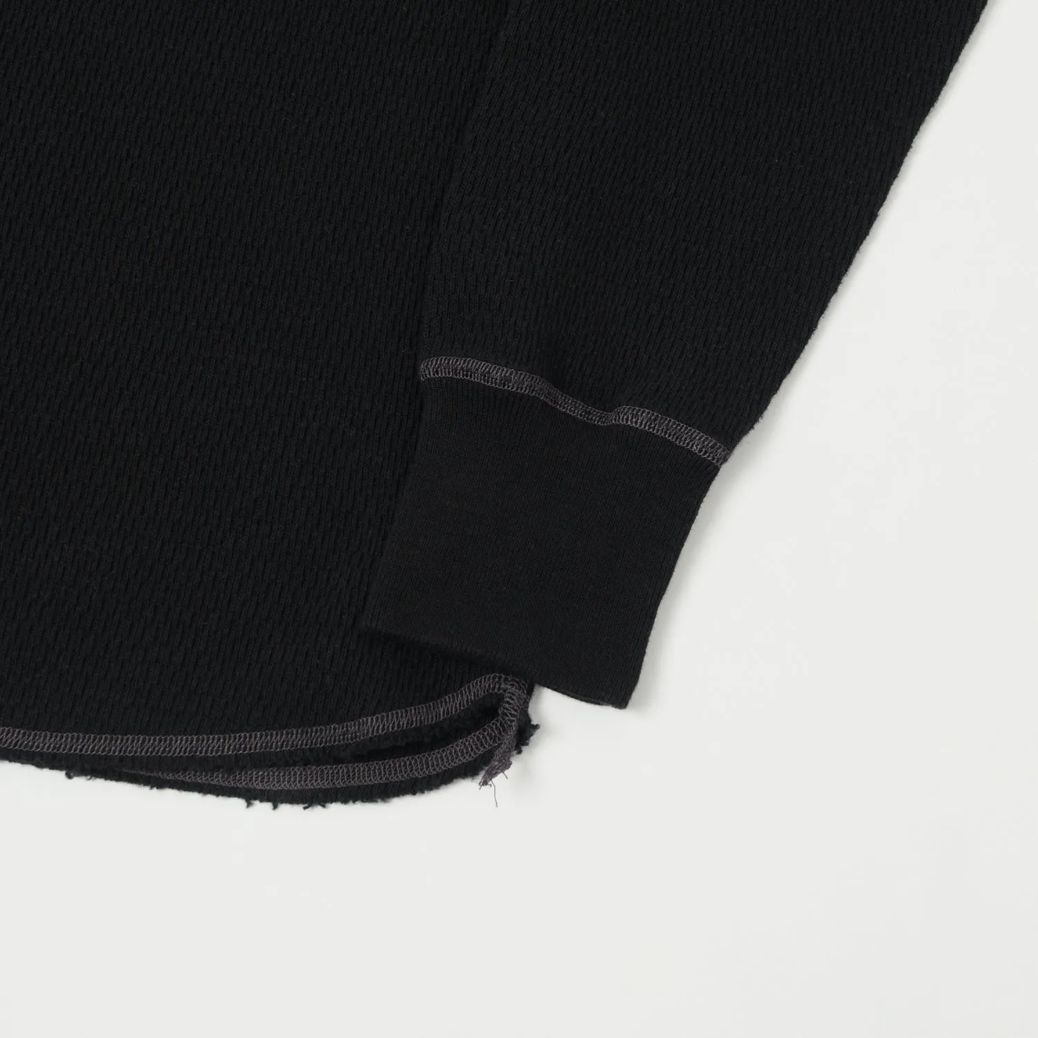 Buzz Rickson's Long Sleeve Thermal T-Shirt - Black sold by Son of a Stag product image thumbnail 3