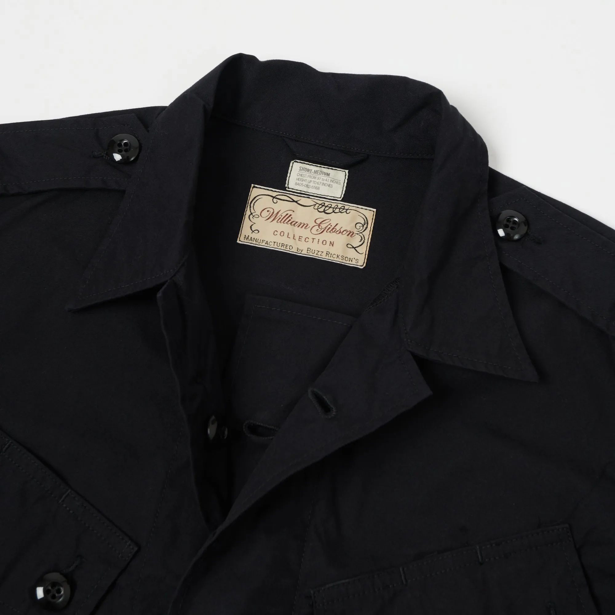 Buzz Rickson's x William Gibson U.S. Army Tropical Combat Jacket - Black sold by Son of a Stag product image thumbnail 2