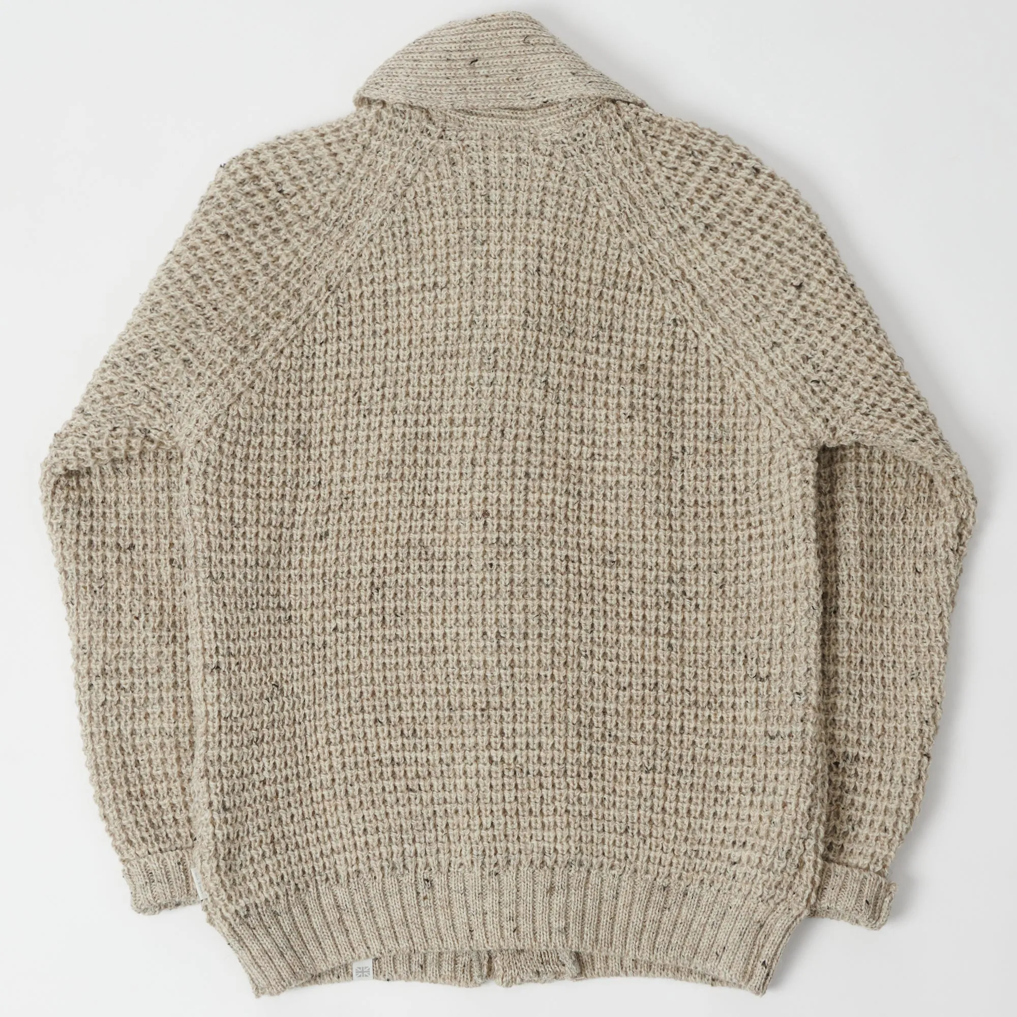 Peregrine Waffle Knit Shawl Collar Cardigan - Skiddaw sold by Son of a Stag product image thumbnail 3