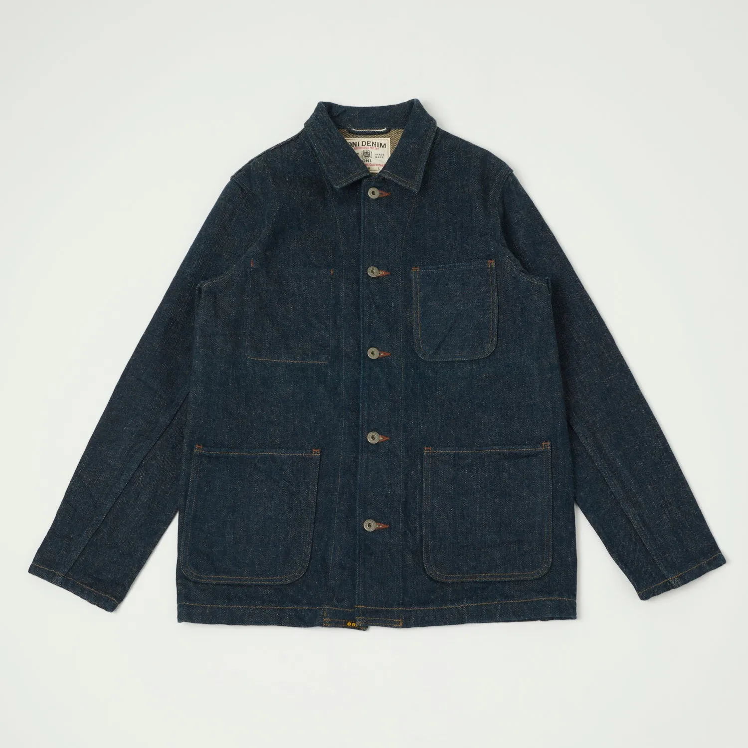 ONI Denim 03502ZR 'Secret Denim' 20oz Coverall Jacket - Rinsed sold by Son of a Stag