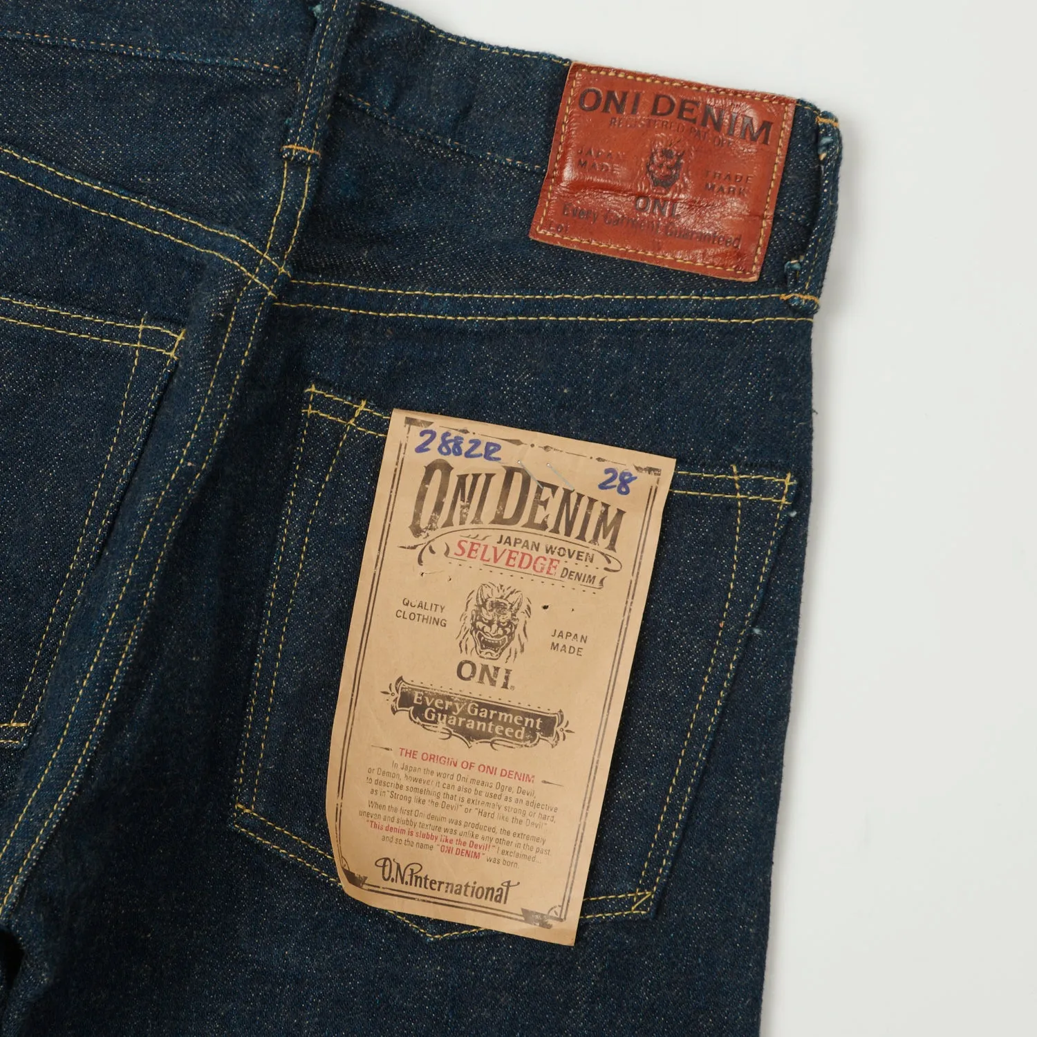 ONI Denim 288ZR 20oz Secret Denim Loose Straight Jean - One Wash sold by Son of a Stag product image thumbnail 2