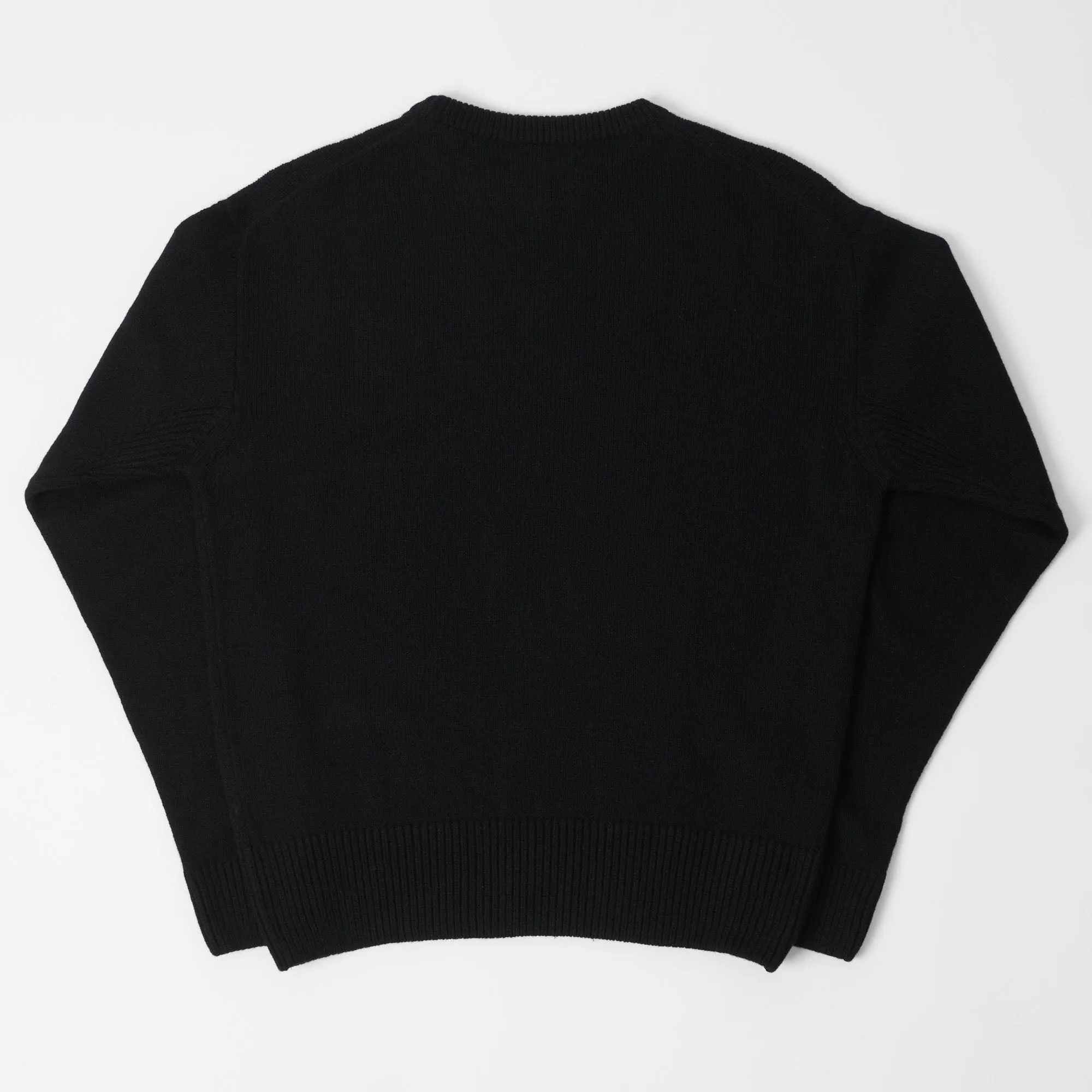 Merz b. Schwanen 'Good Basics' Recycled Cashmere Pullover - Deep Black sold by Son of a Stag product image thumbnail 3