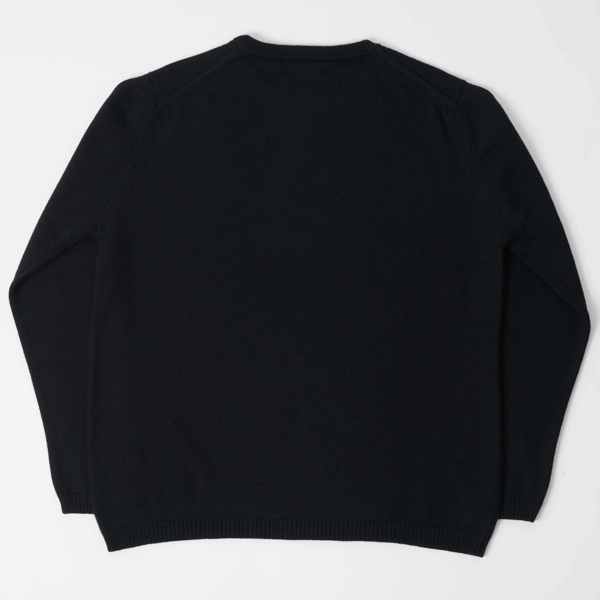 Merz b. Schwanen 'Good Basics' Oversized Merino Pullover - Deep Black sold by Son of a Stag product image thumbnail 3