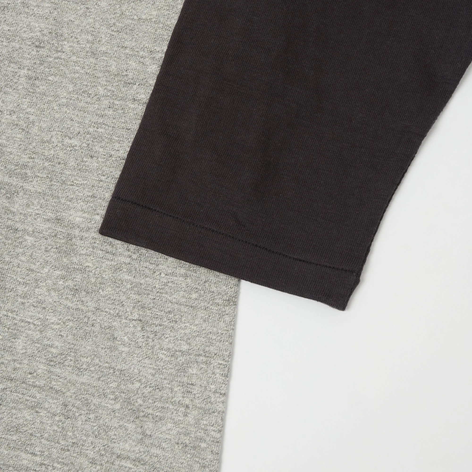 Warehouse & Co 4058 Baseball Henley - Heather Grey/Ash sold by Son of a Stag product image thumbnail 4