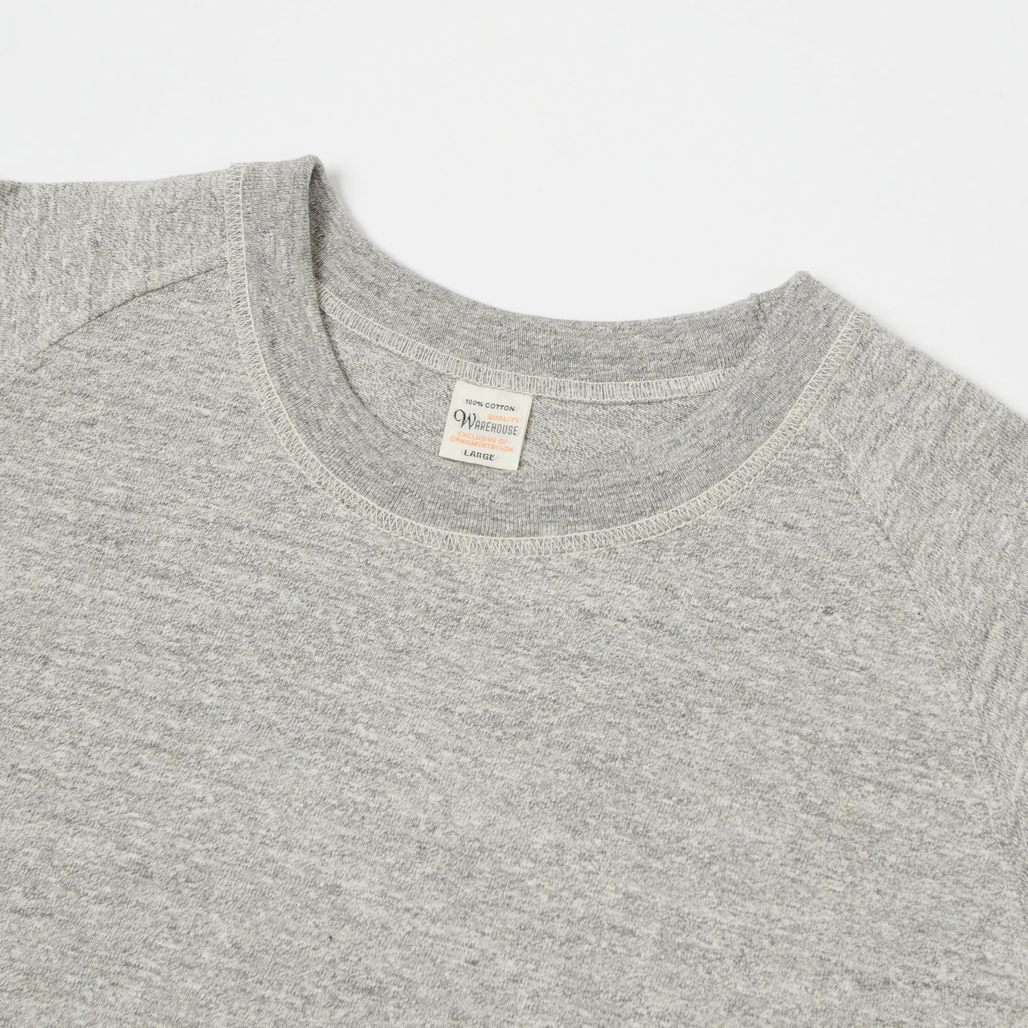 Warehouse & Co 4049 3/4 Sleeve Freedom T-Shirt - Heather Grey sold by Son of a Stag product image thumbnail 2