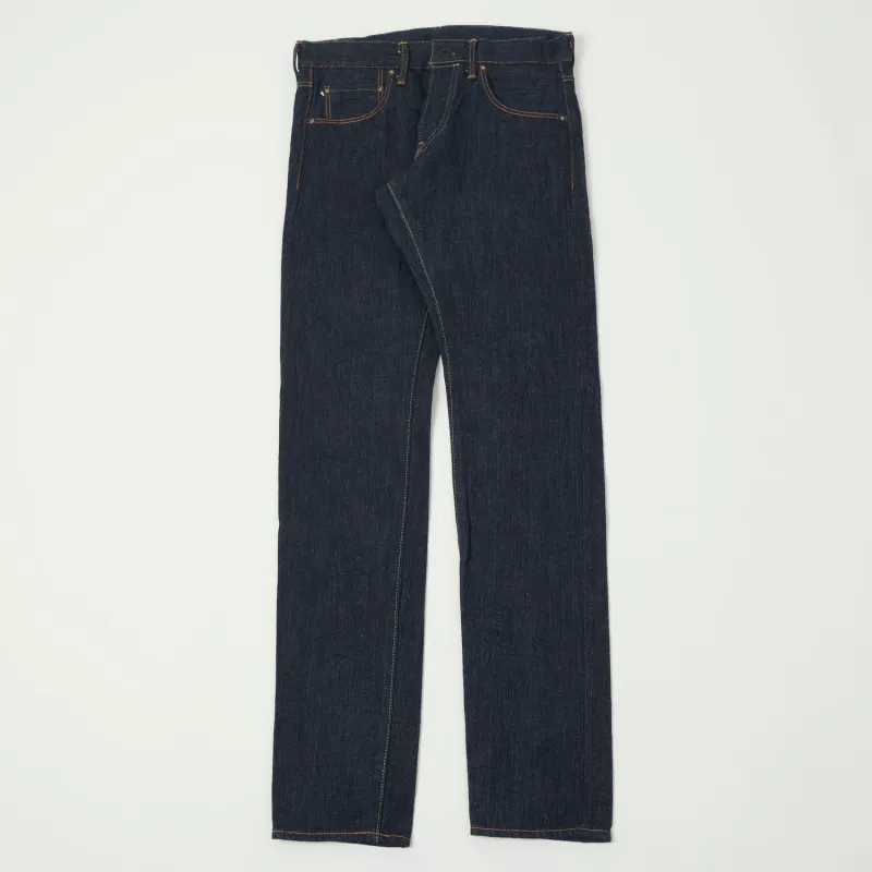 ONI Denim 640 'Kiwami' Semi Hand Made 16oz Natural Indigo Slim Tapered Jean - One Wash sold by Son of a Stag