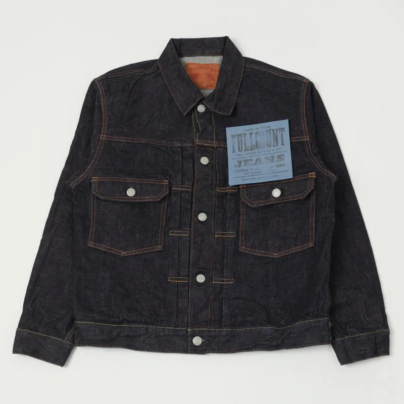 Full Count 2102XX 15.5oz Type II Denim Jacket - One Wash sold by Son of a Stag