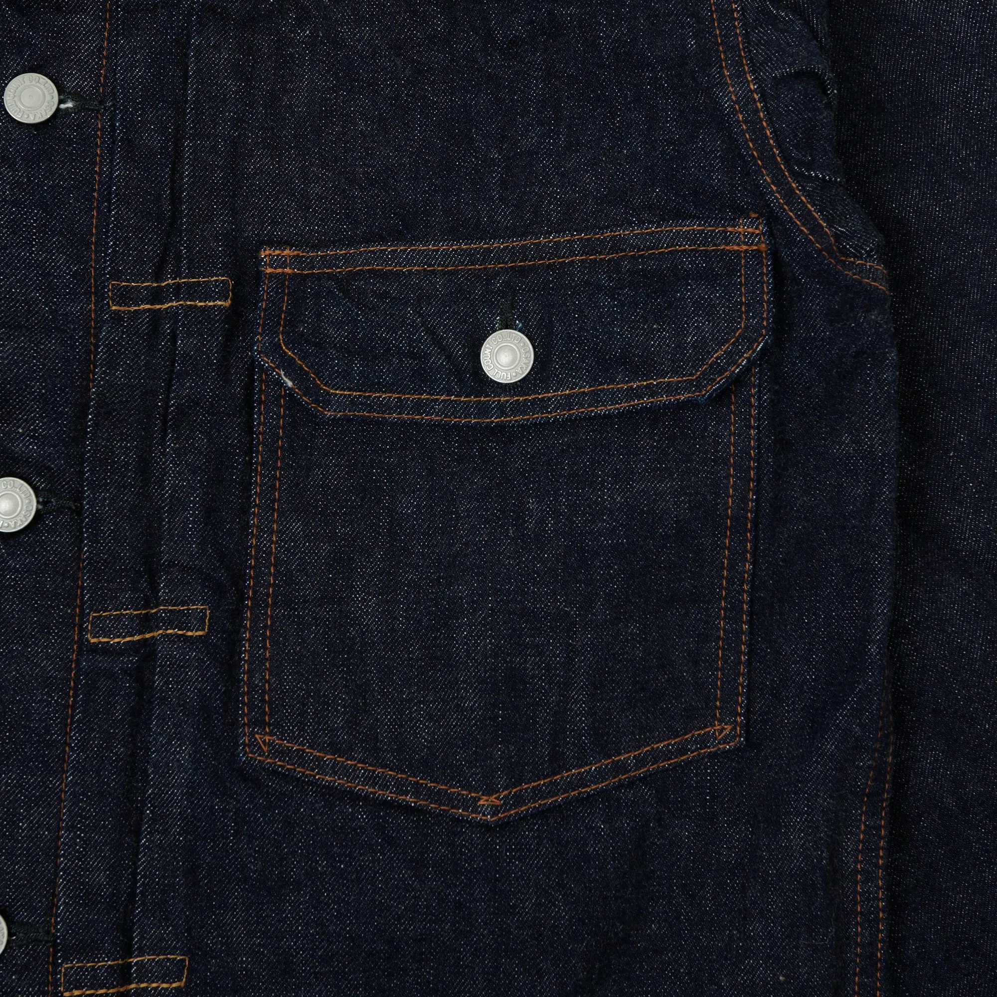 FULLCOUNT 2102 13.7oz Type II Denim Jacket - One Wash sold by Son of a Stag product image thumbnail 3